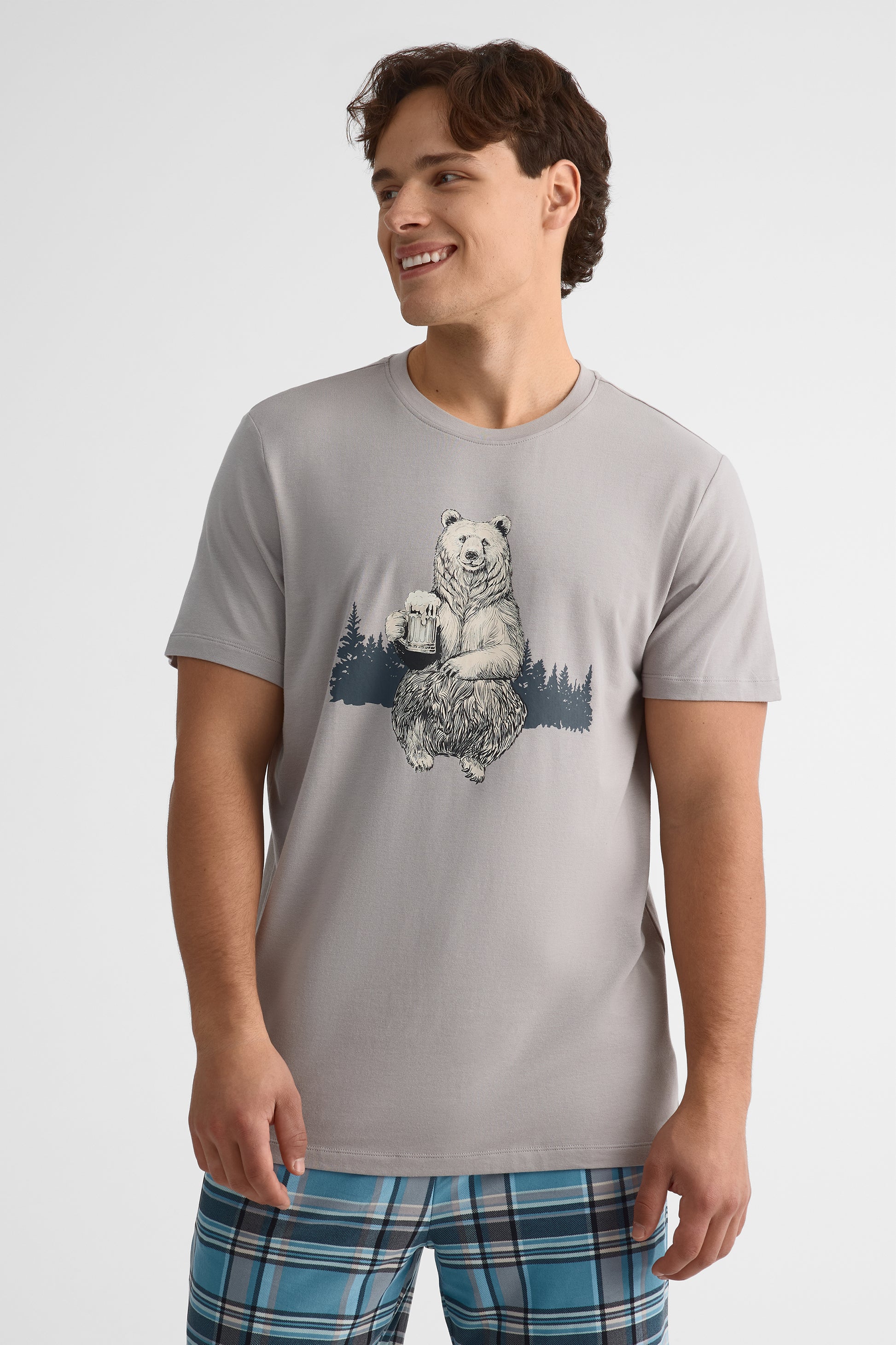 Chandail de nuit en jersey modal – Homme 2/40$ && GRIS