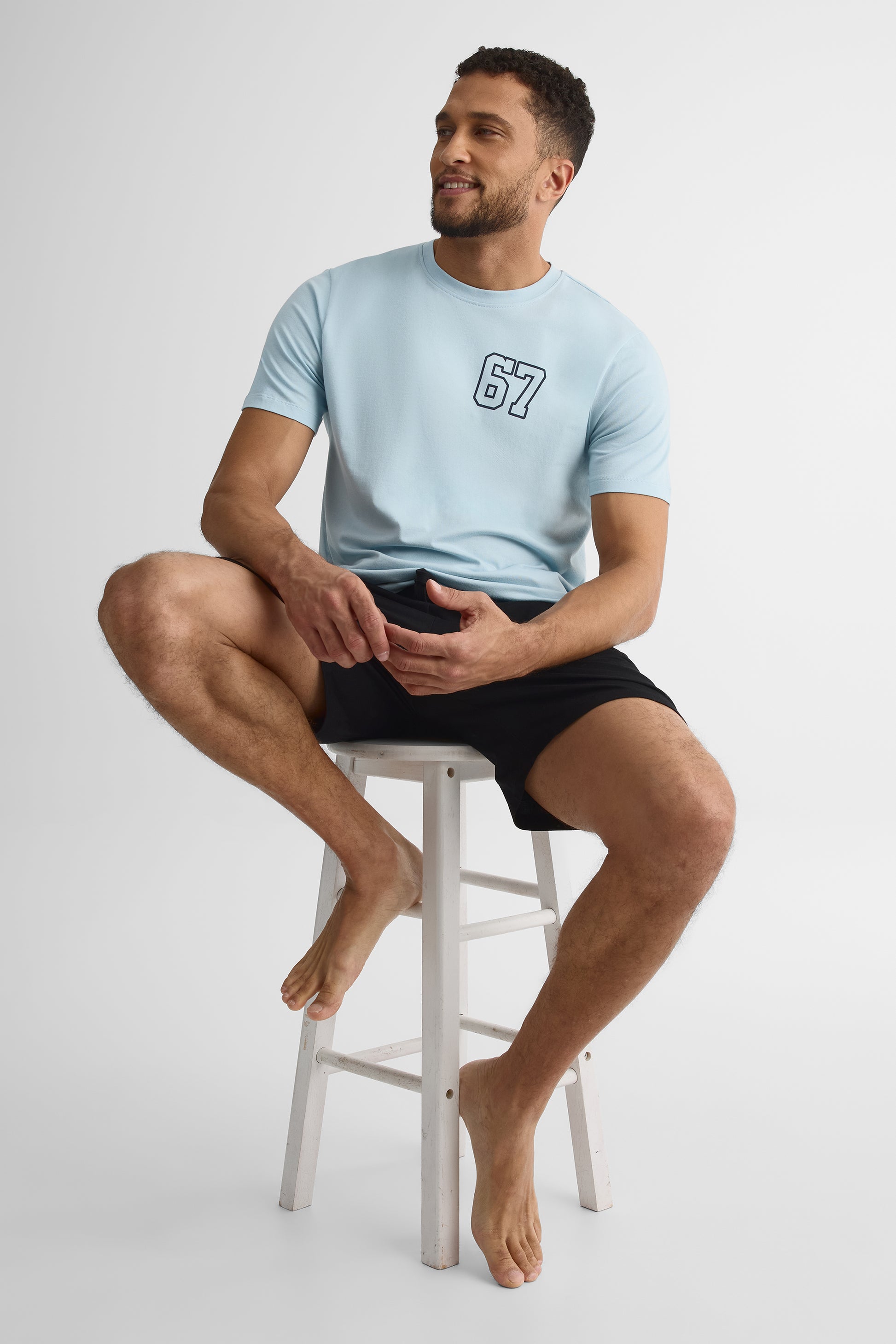 Bermudas de nuit en jersey - Bébé fille 2/40$ && NOIR