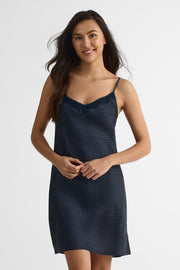 Nuisette en satin à pois – Femme && MARIN/MULTI