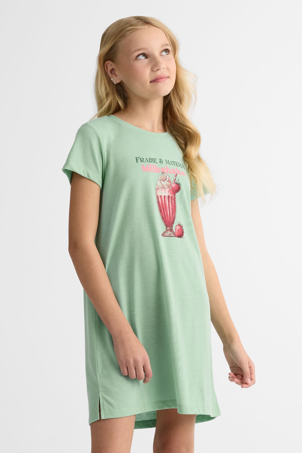 Jaquette en jersey imprimée – Ado fille && VERT