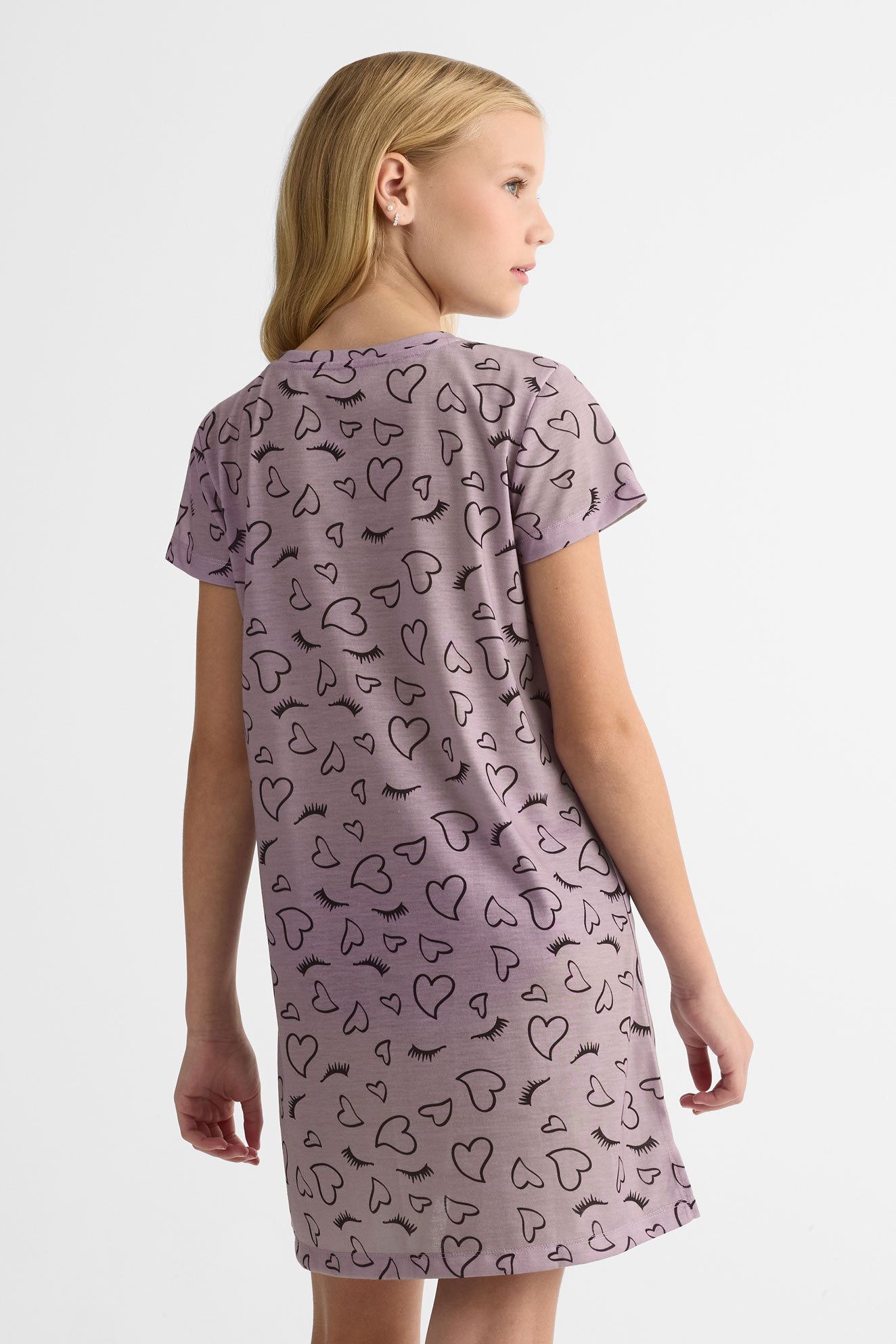 Jaquette en jersey imprimée – Ado fille && LAVANDE