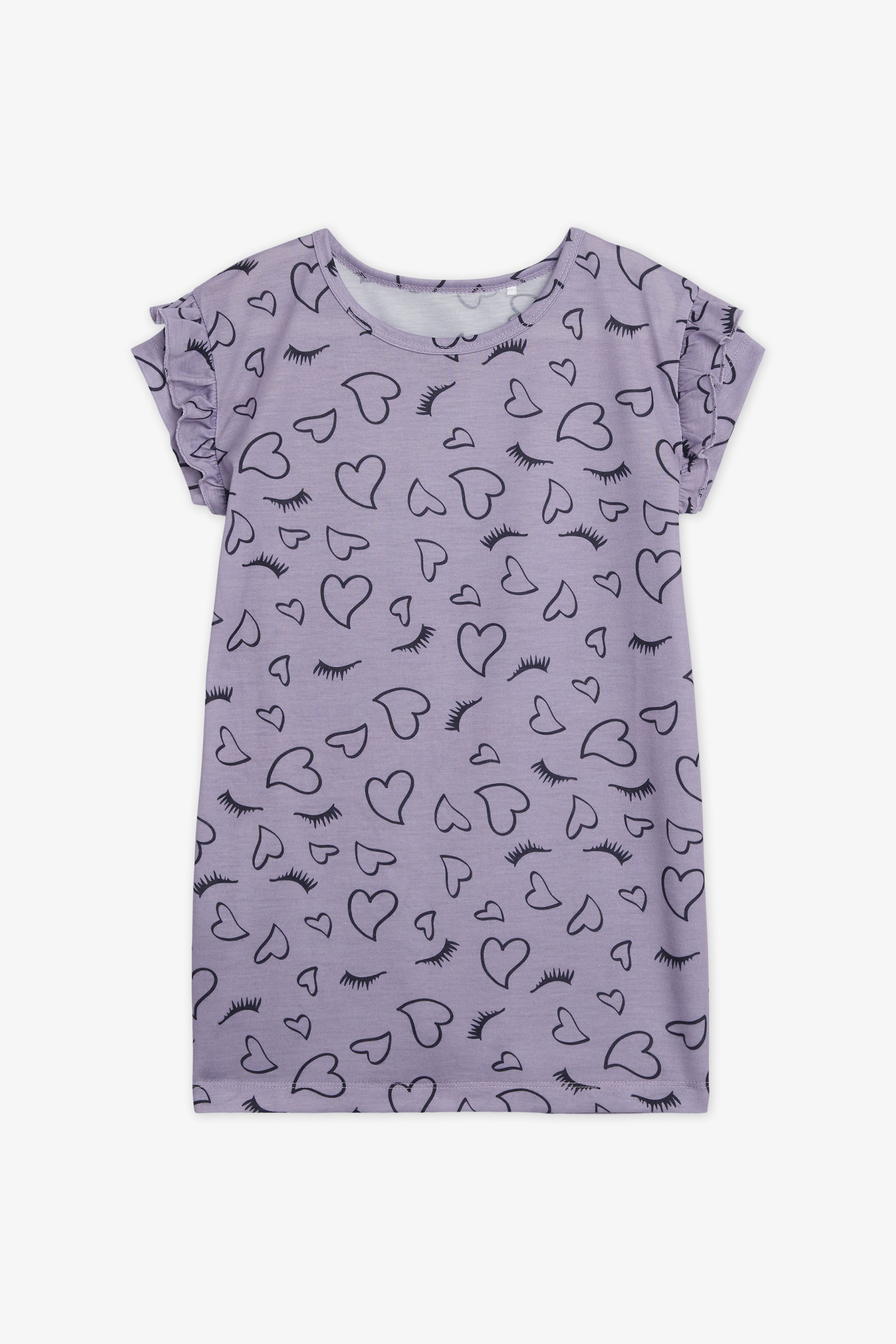 Jaquette en jersey à frills – Ado fille && LAVANDE