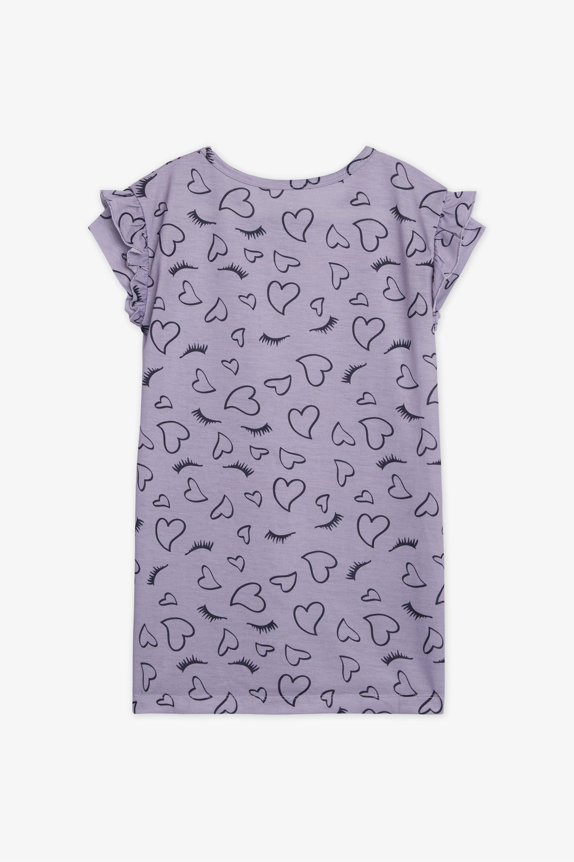 Jaquette en jersey à frills – Ado fille && LAVANDE
