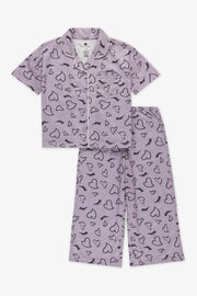Ensemble de nuit 2 pièces en jersey - Enfant fille && LAVANDE