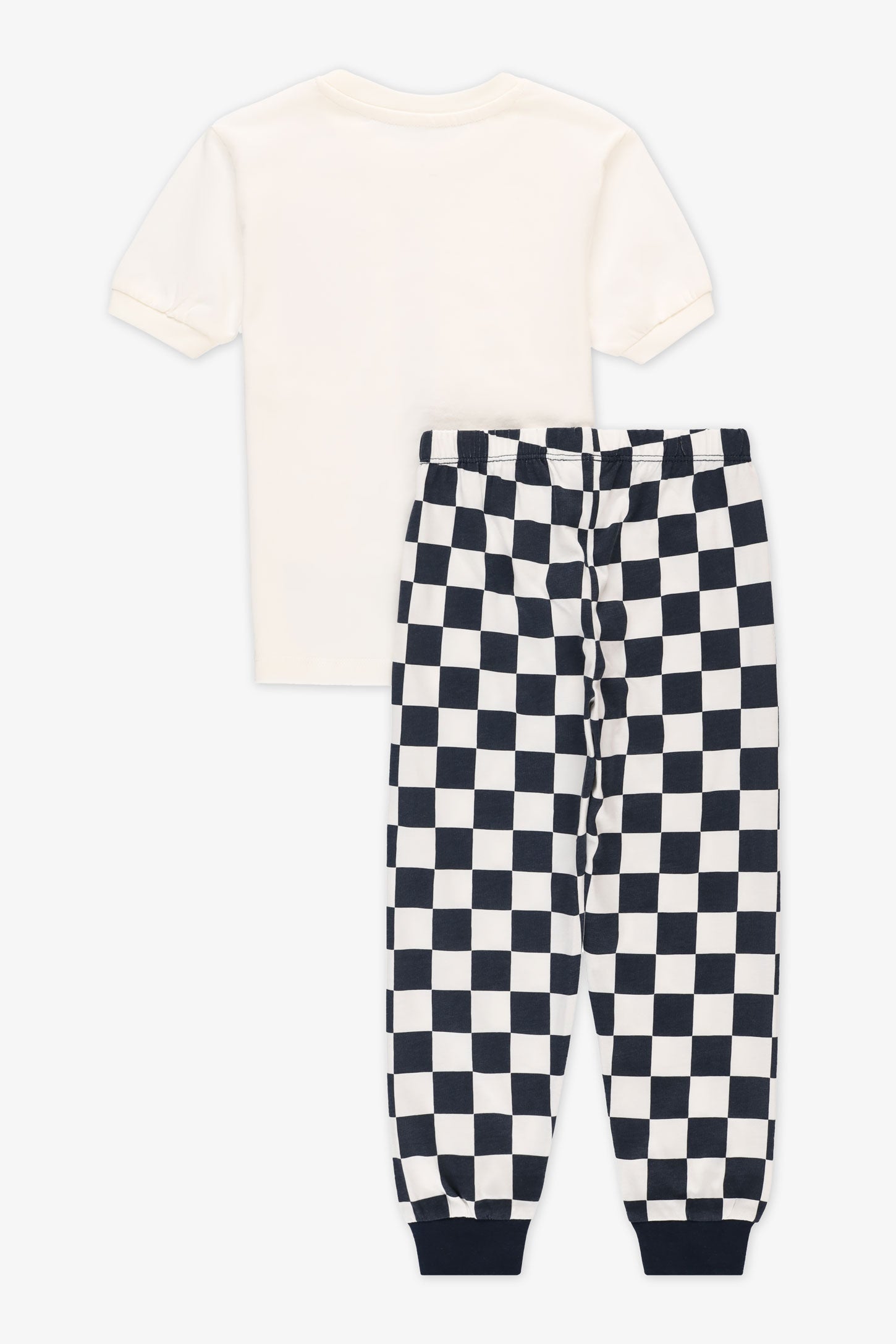Ensemble 2 pièces de nuit en jersey - Enfant garçon 2/35$ && BLANC CASSÉ/MULTI