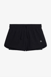 Short 2-en-1 élastique – Enfant fille && NOIR
