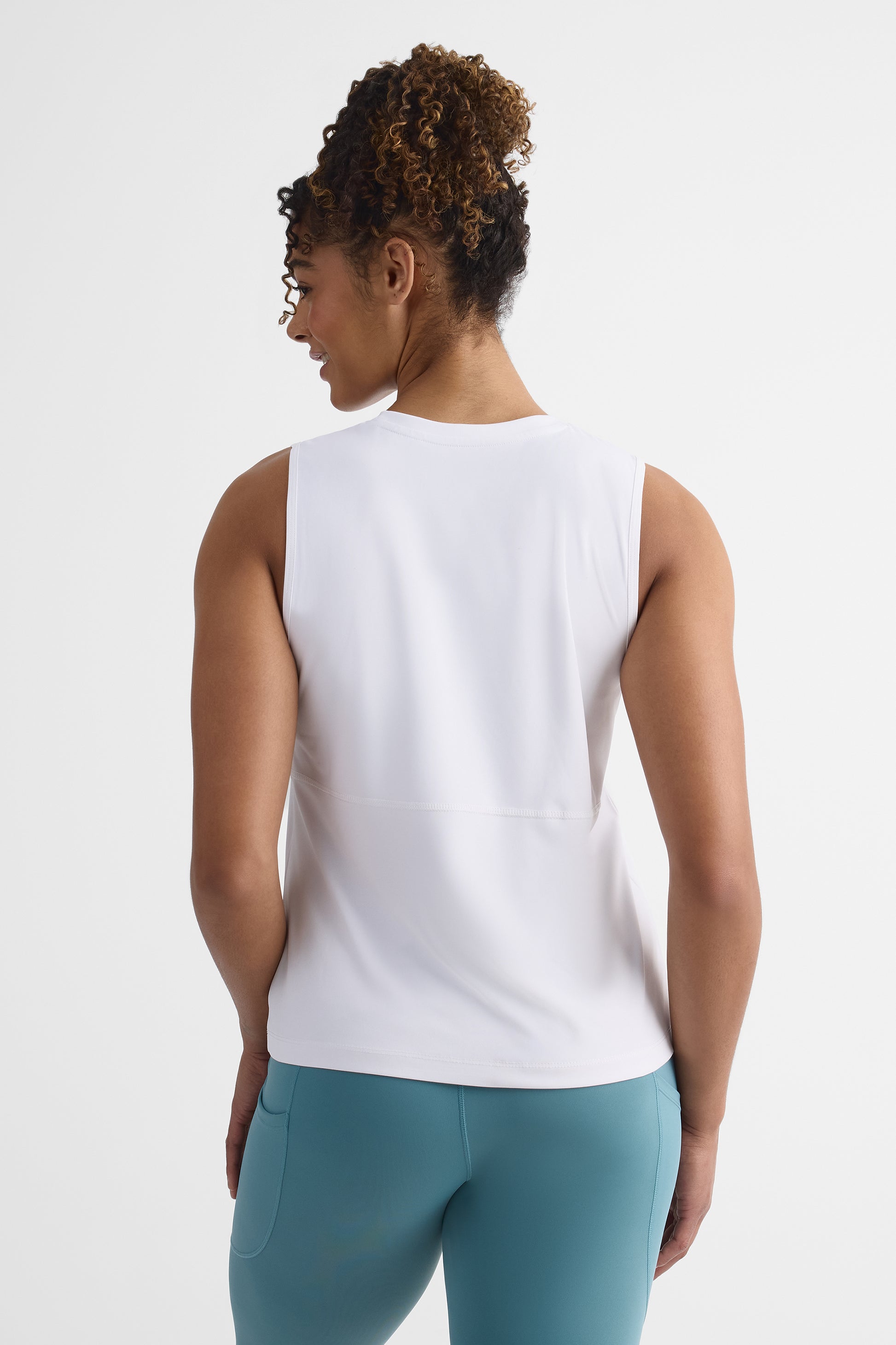 Camisole muscle tank respirante – Femme && BLANC