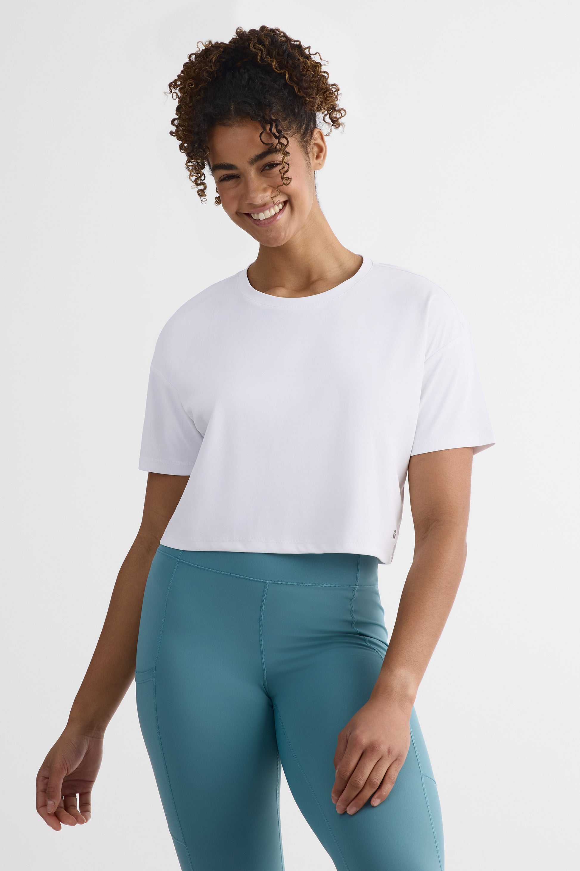 Chandail M/courtes boxy fit – Femme && BLANC
