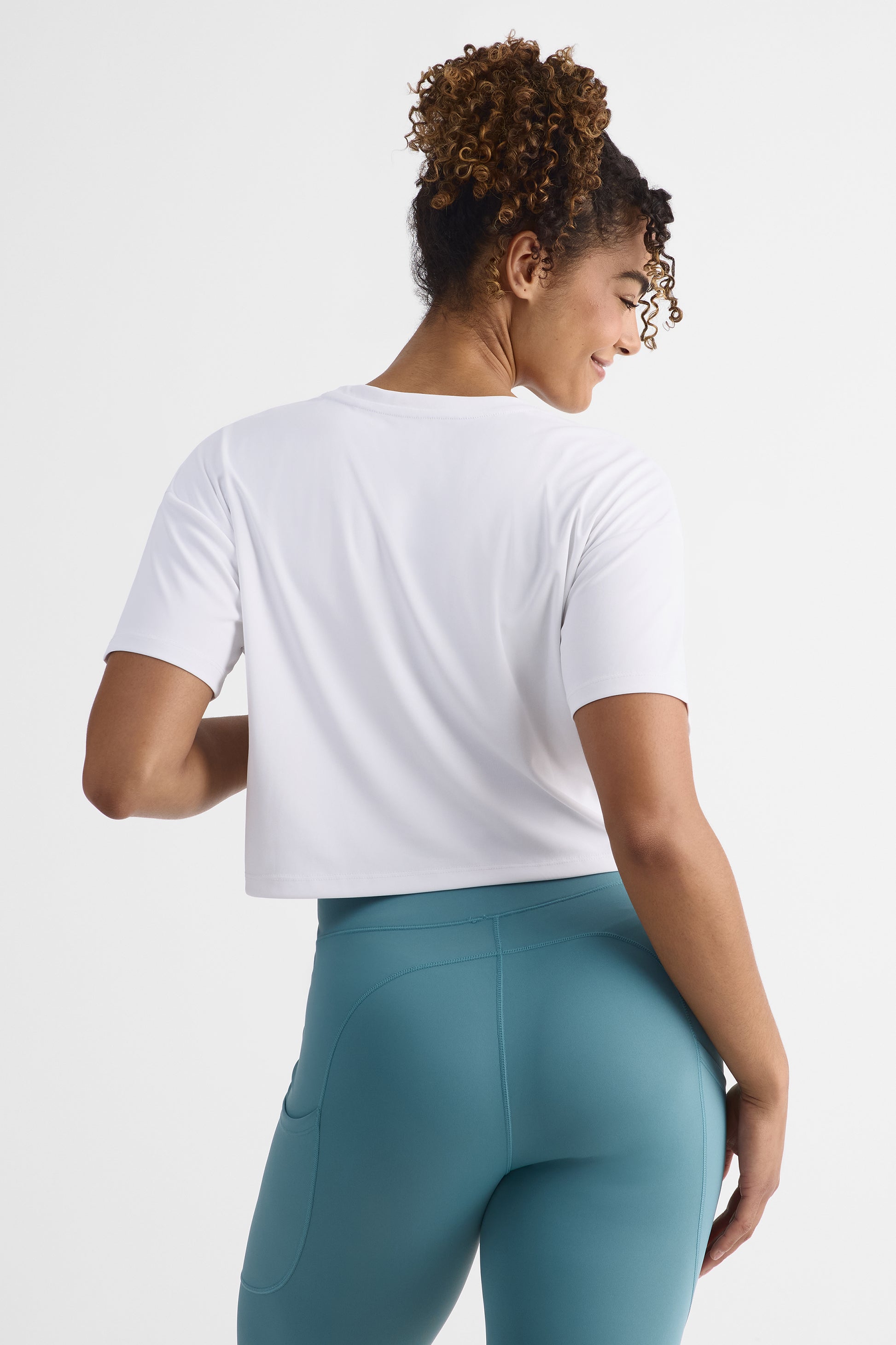 Chandail M/courtes boxy fit – Femme && BLANC