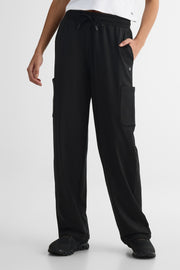 Pantalon wide legs élastique - Ado garçon && NOIR