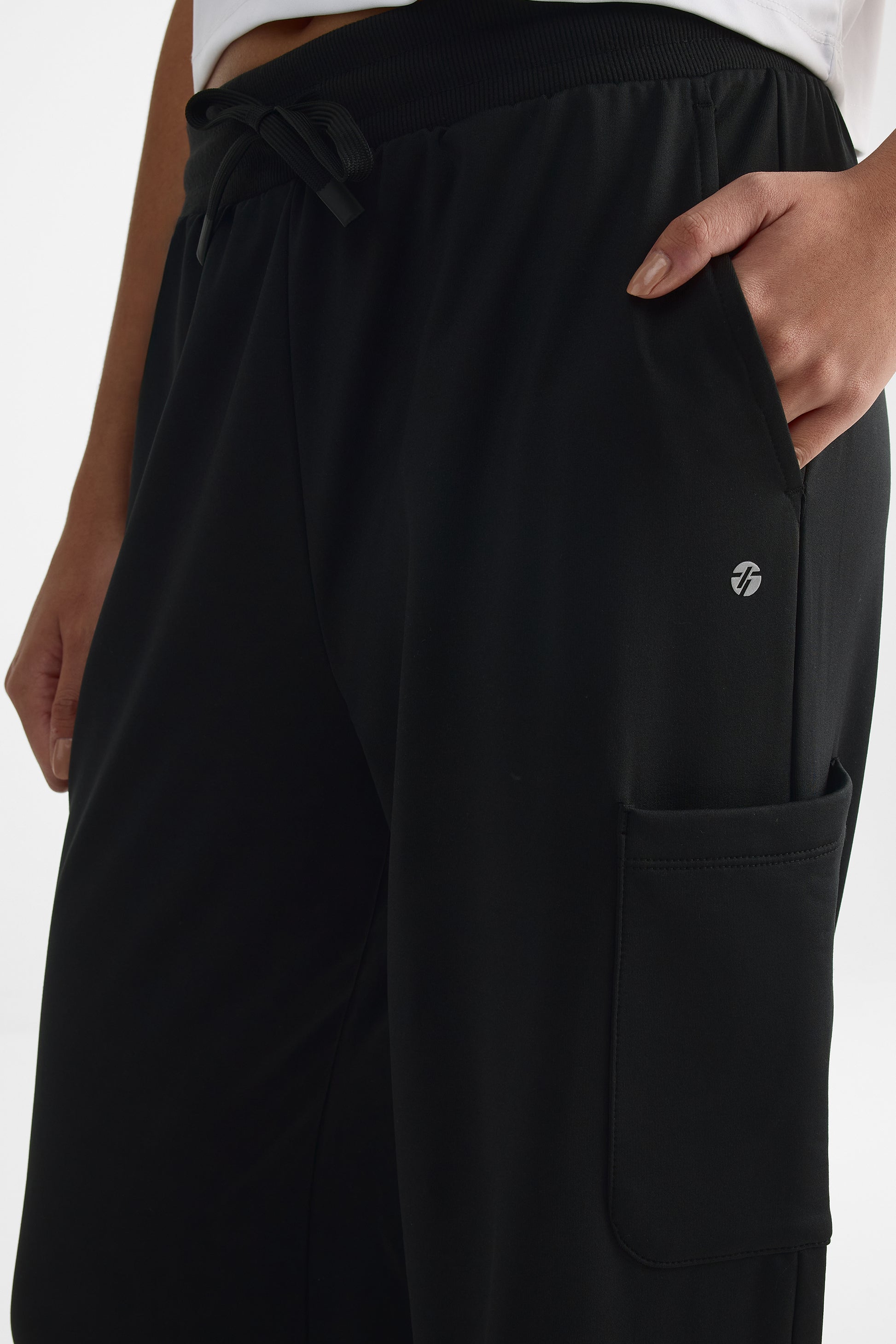Pantalon wide legs élastique - Ado garçon && NOIR