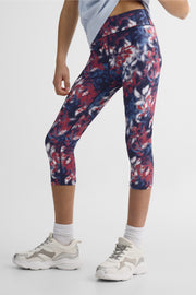 Capri taille haute ultra extensible – Ado fille && BLEU