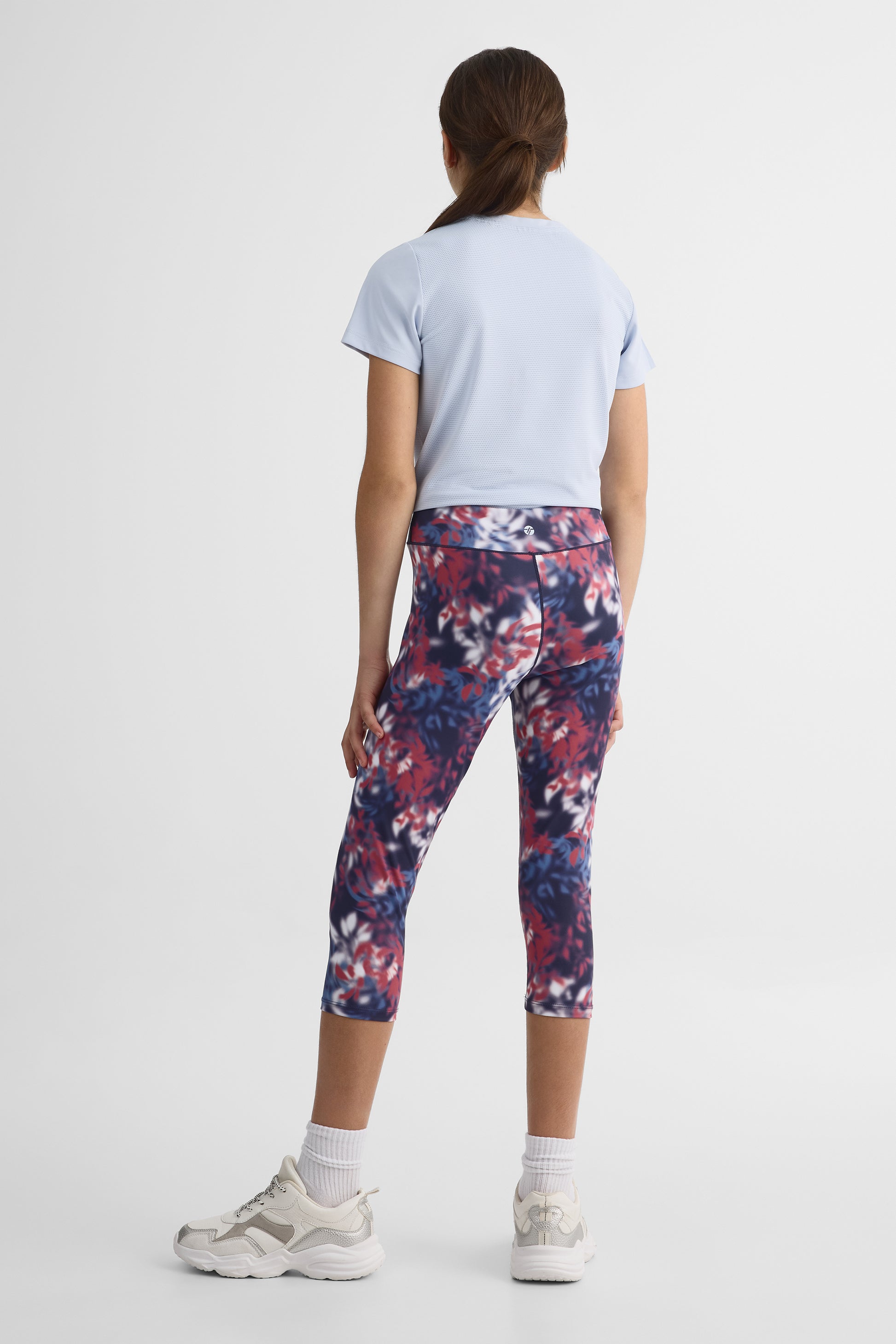 Capri taille haute ultra extensible – Ado fille && BLEU