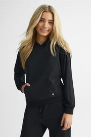 Chandail ouaté à capuchon – Ado fille && NOIR