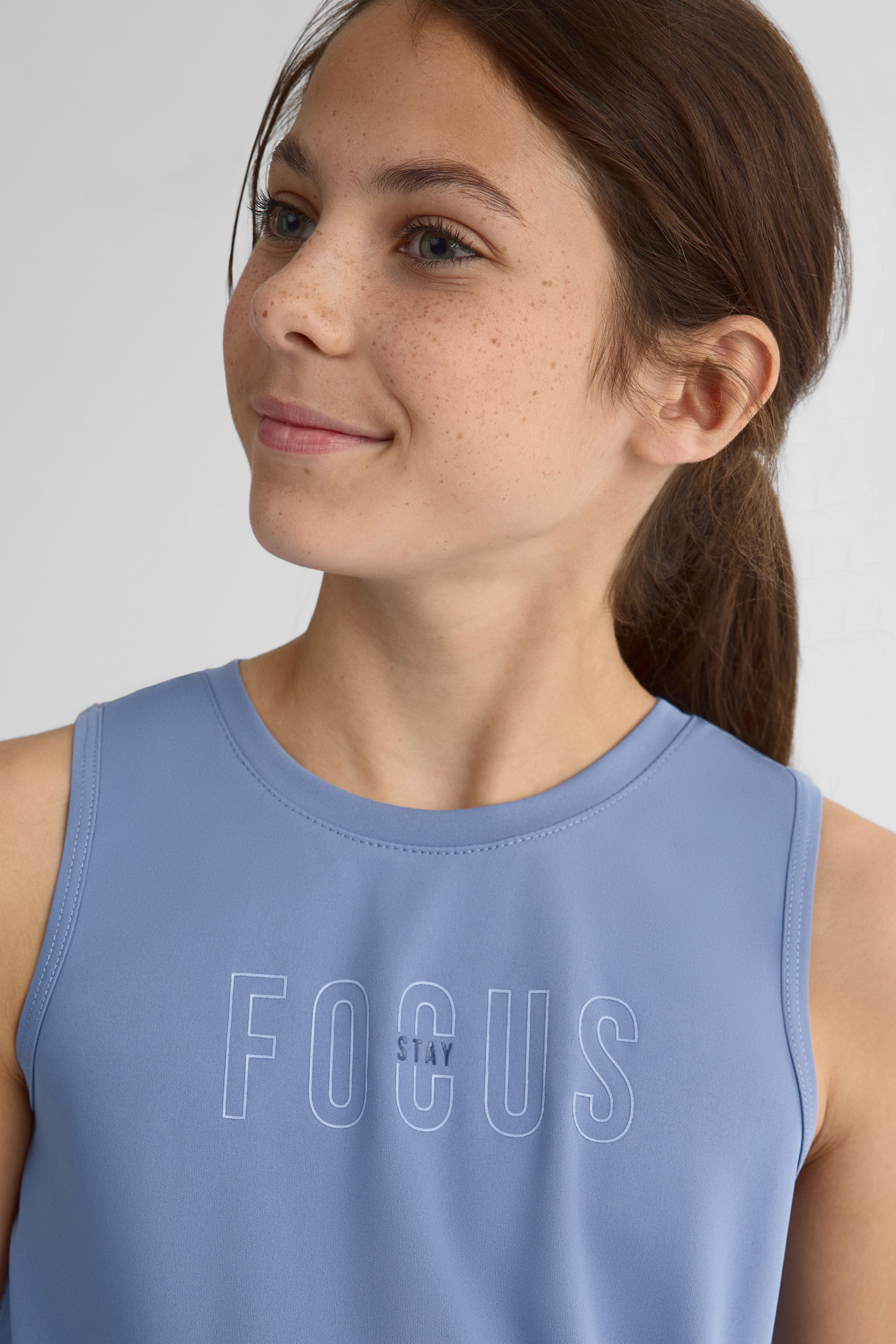 Camisole Athlétique - Ado Fille && BLEU