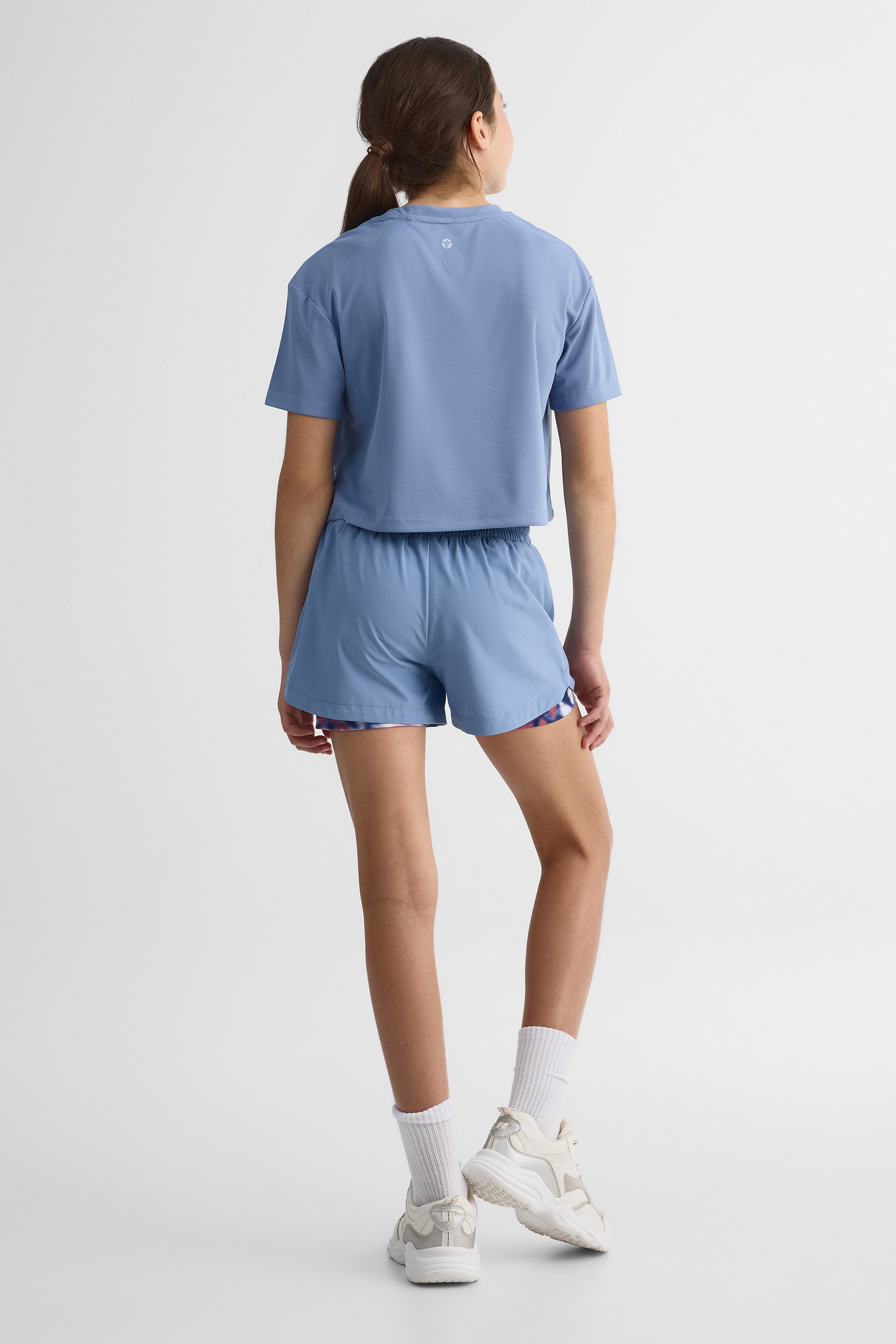 Short 2-en-1 semi-haut – Ado fille && BLEU