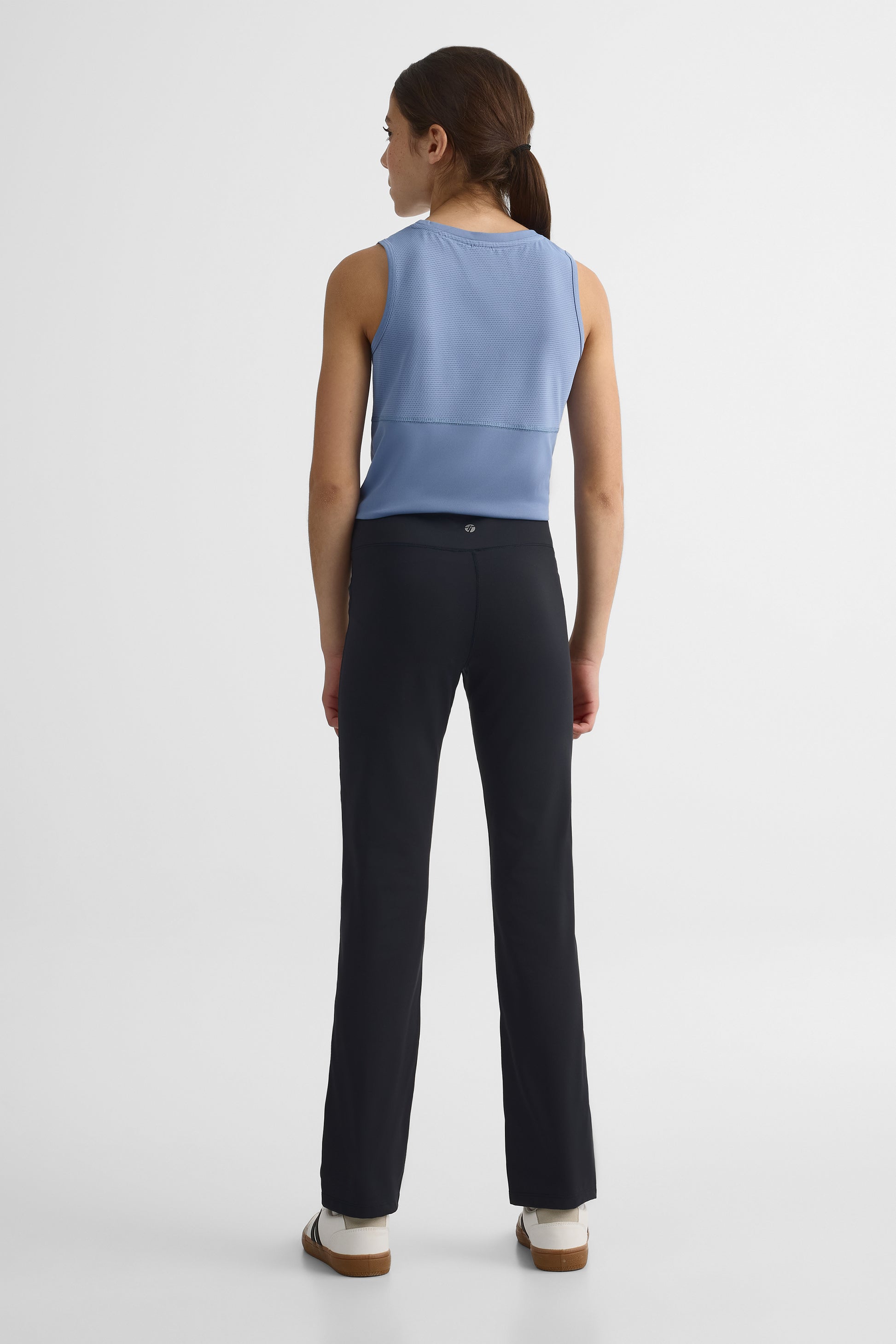 Pantalon de yoga semi-ample - Ado fille && NOIR