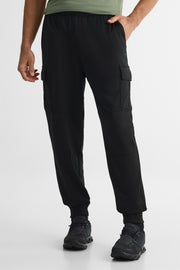 Pantalon cargo sport élastique – Homme && NOIR