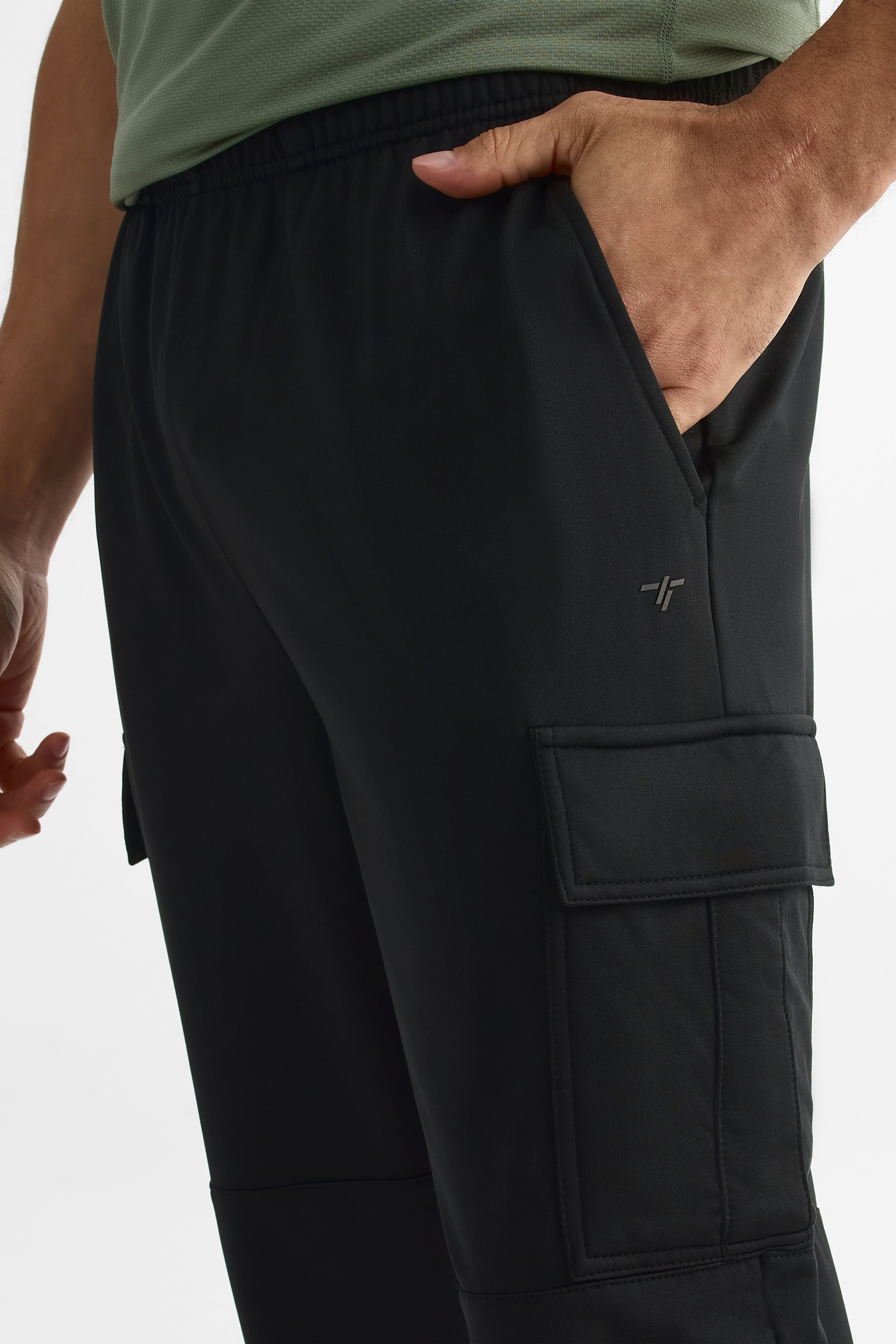 Pantalon cargo sport élastique – Homme && NOIR