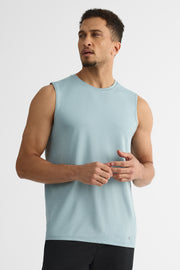 Camisole athlétique col rond – Femme && BLEU