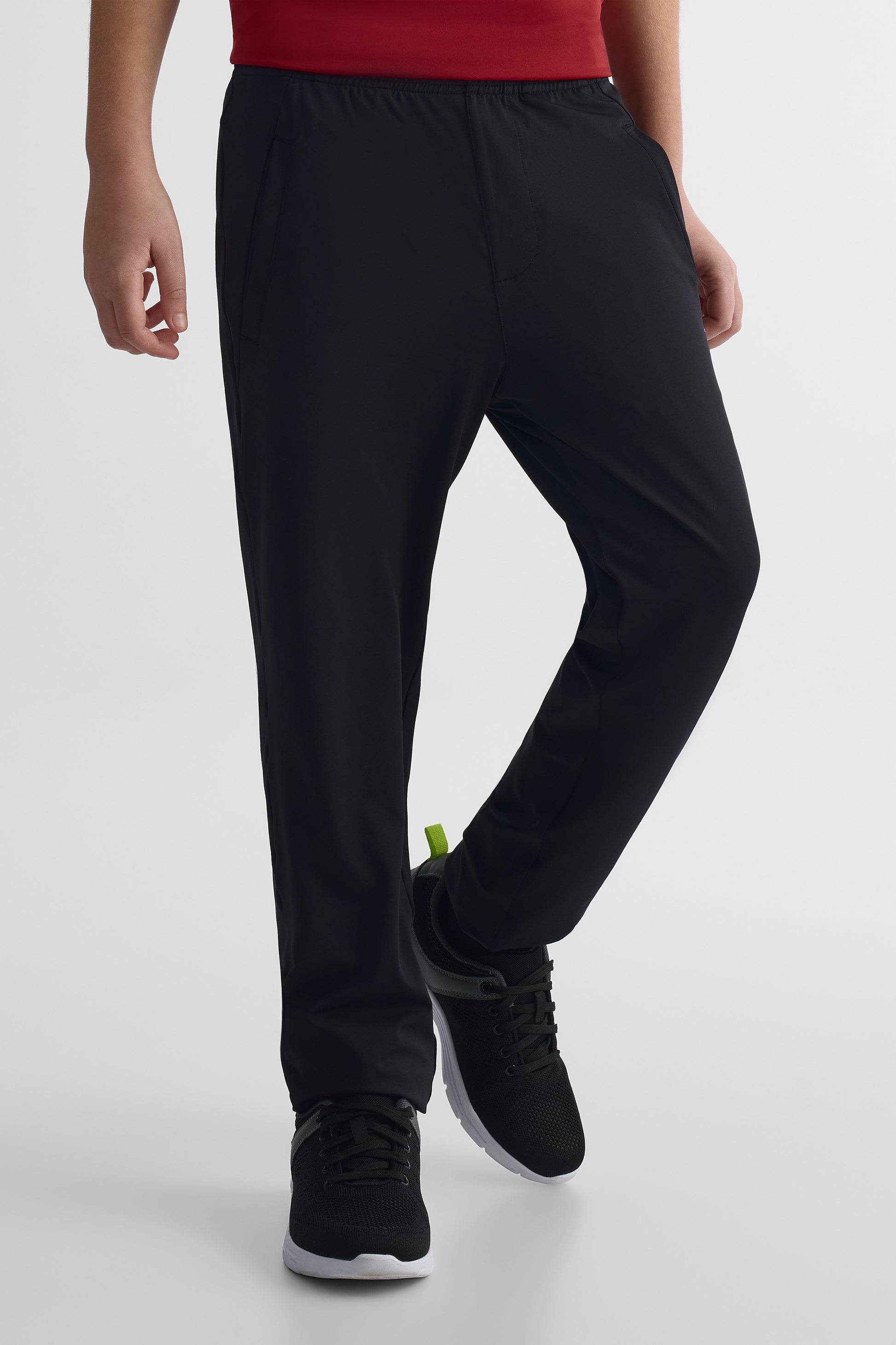 Pantalon slim fit élastique - Ado fille && NOIR