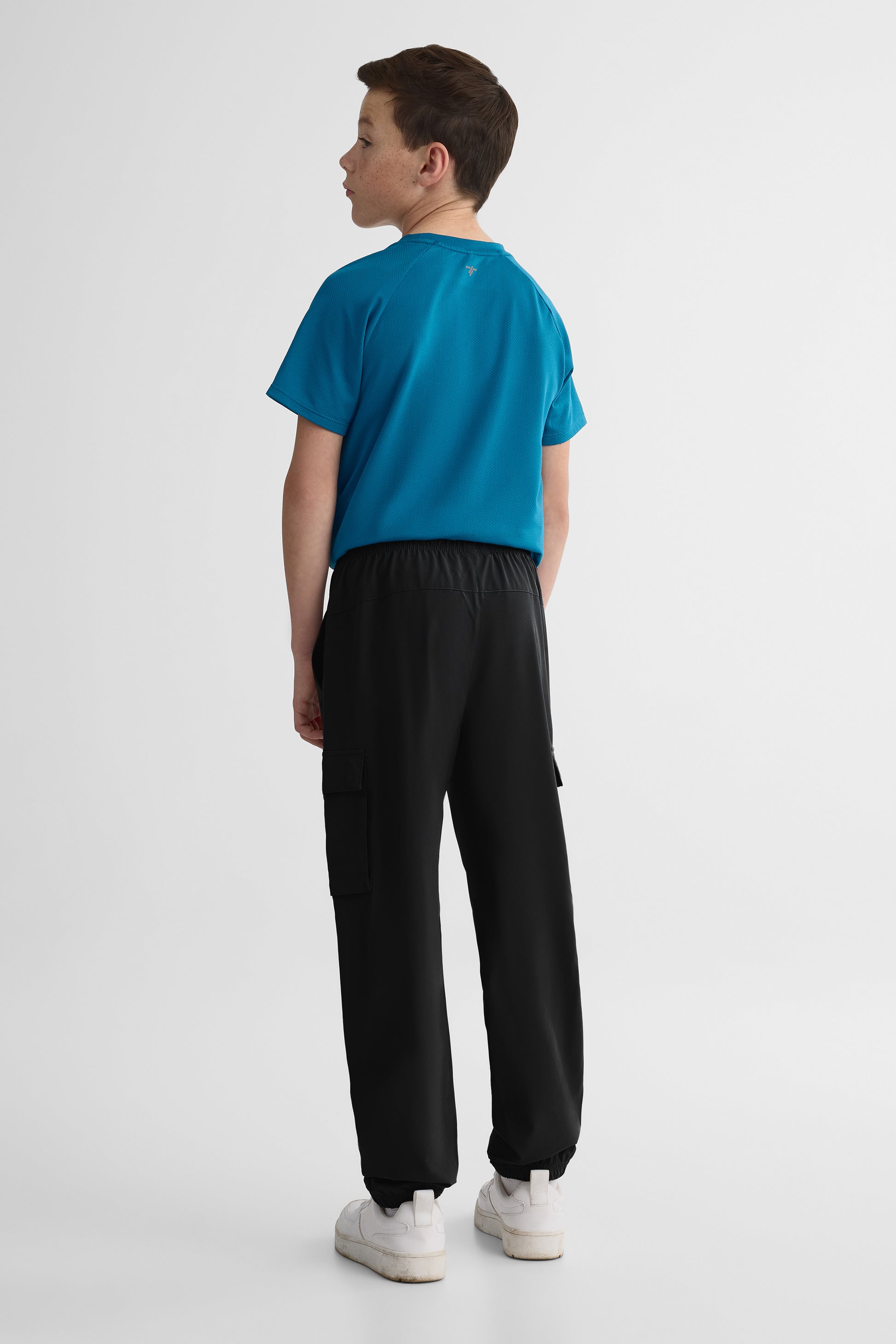 Pantalon cargo jogger élastique – Ado garçon && NOIR