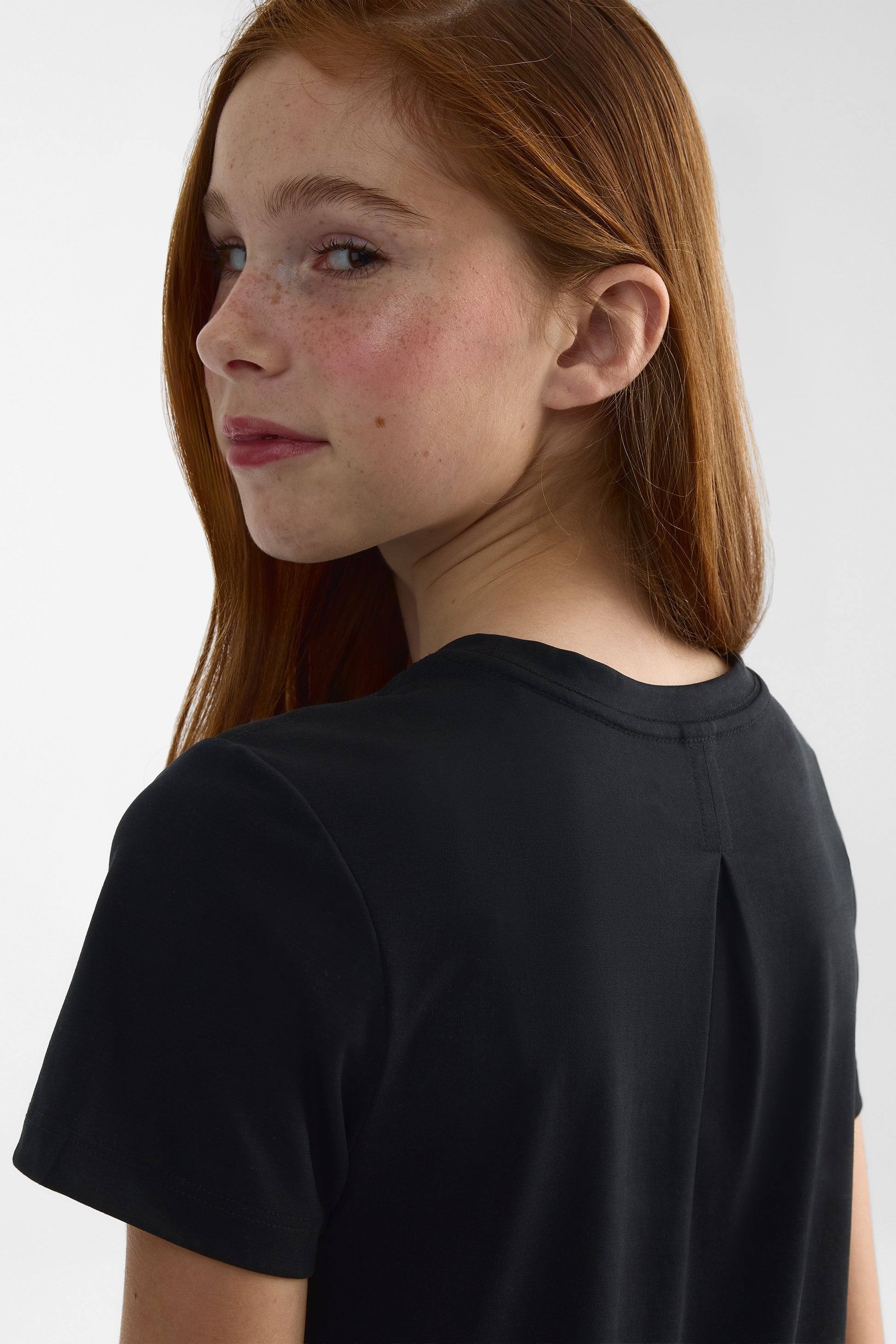 Chandail M/courtes col rond – Ado fille && NOIR