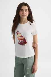 Chandail M/courtes col rond – Ado fille && BLANC