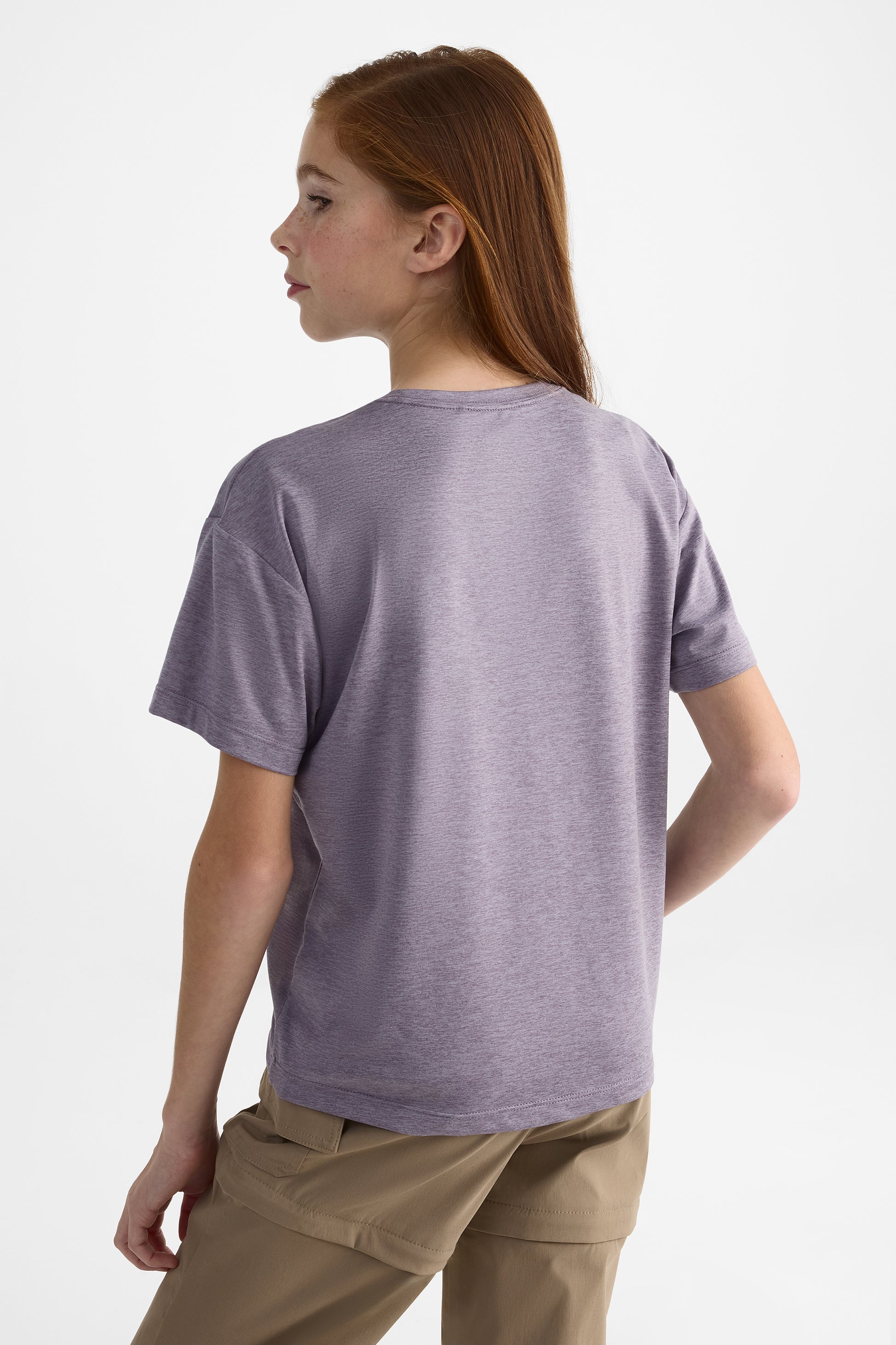 Chandail m/courtes col rond - Enfant fille && LAVANDE