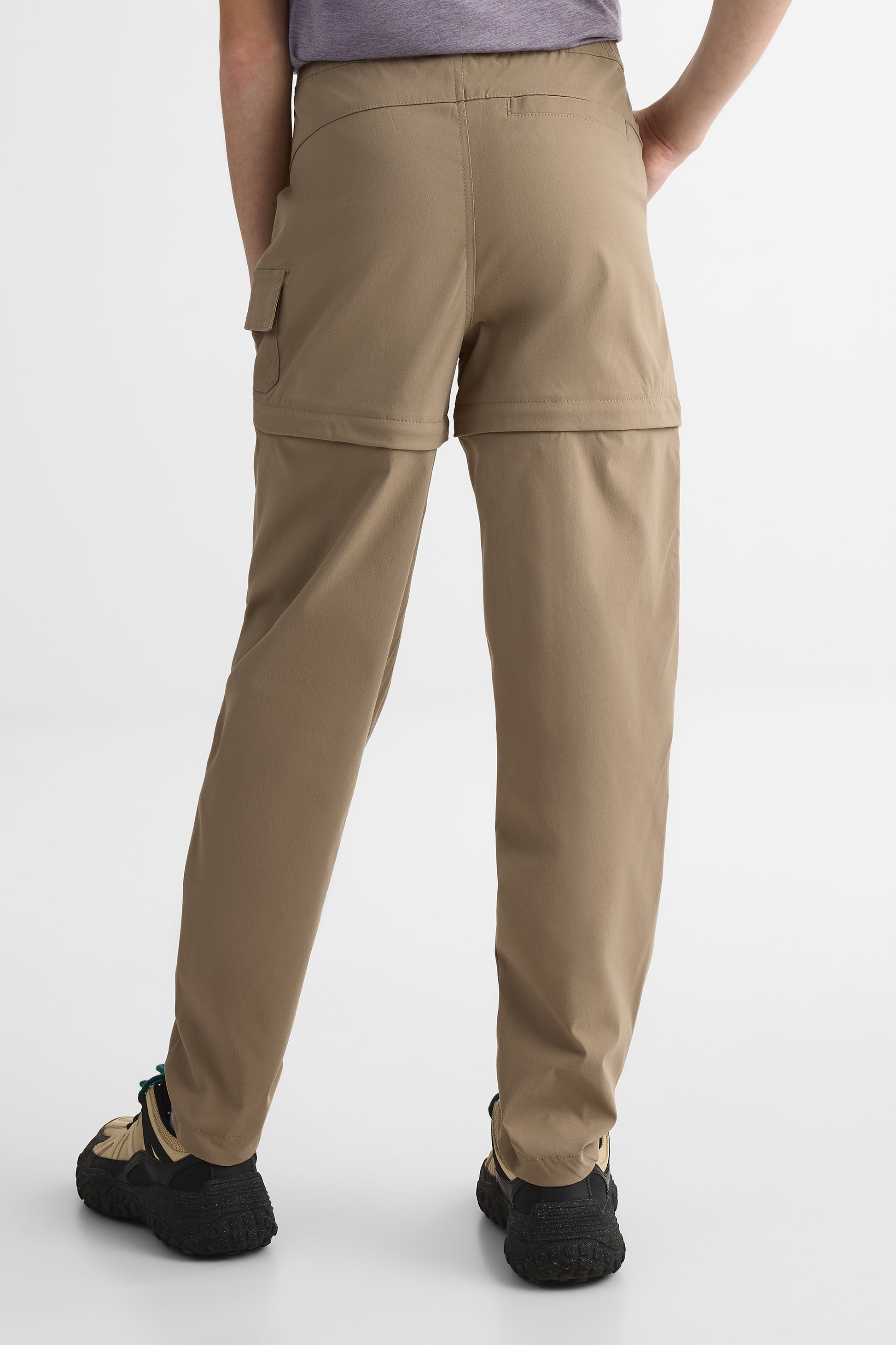Pantalon jogging convertible élastique - Ado fille && TAUPE
