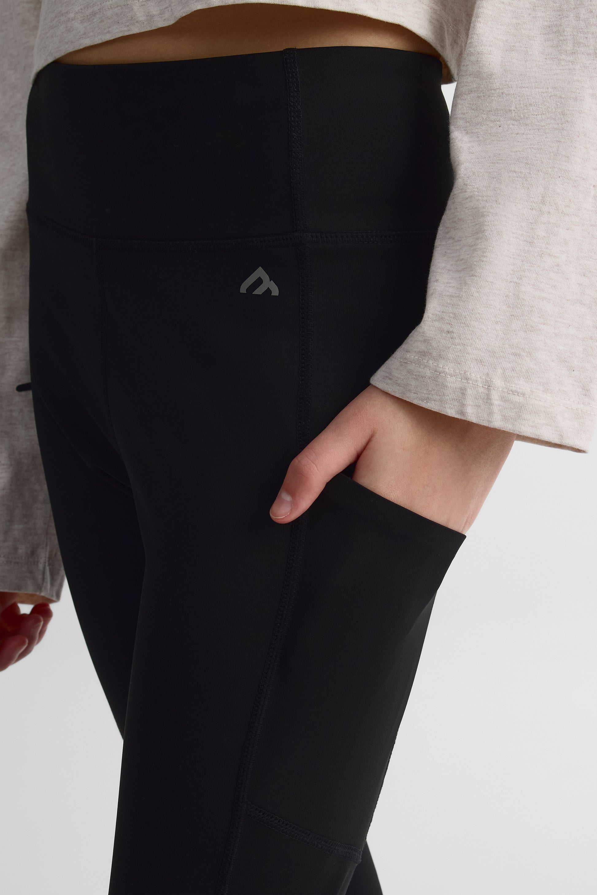 Legging ajusté avec poches – Ado fille && NOIR