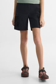 Short cargo élastique avec poches - Ado fille && NOIR