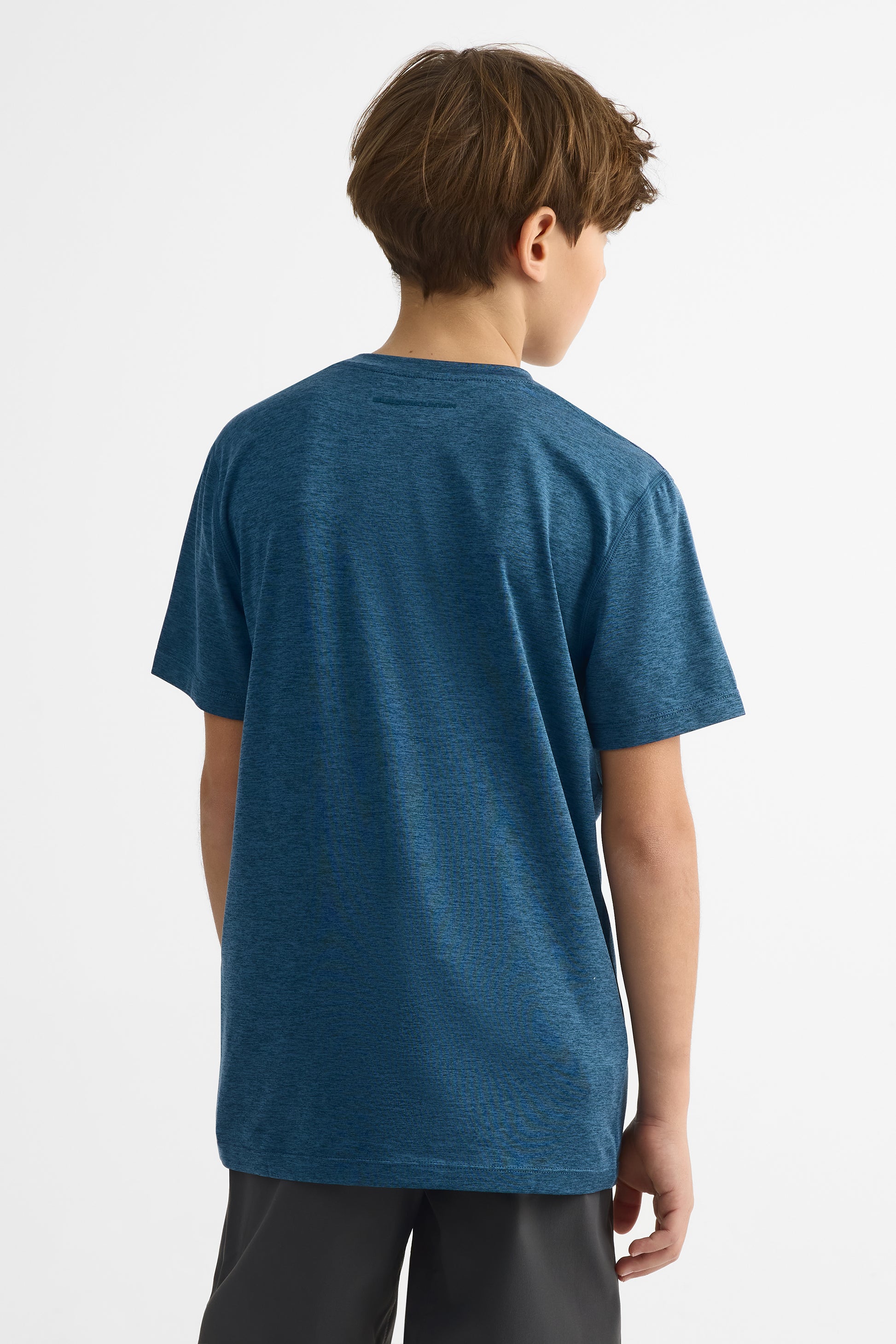 T-shirt graphique semi-ajusté – Ado garçon && GRIS MIXTE