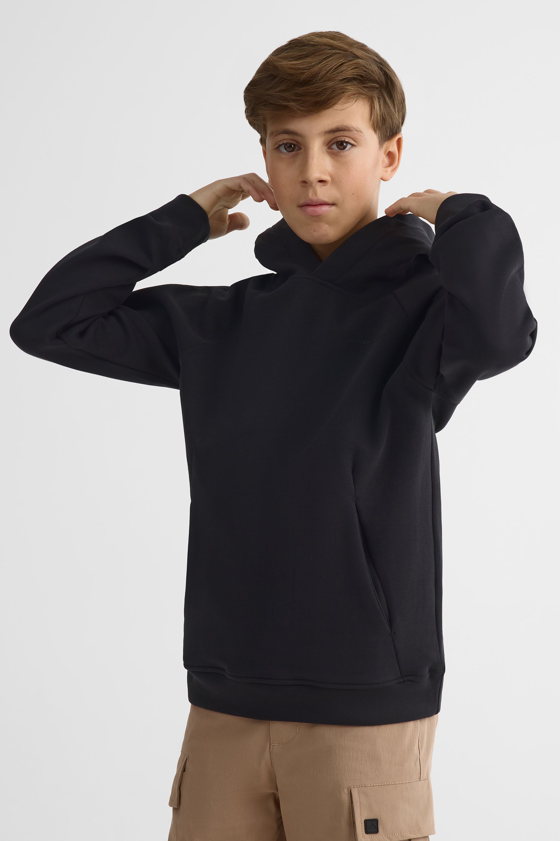 Chandail ouaté à capuchon – Homme && NOIR