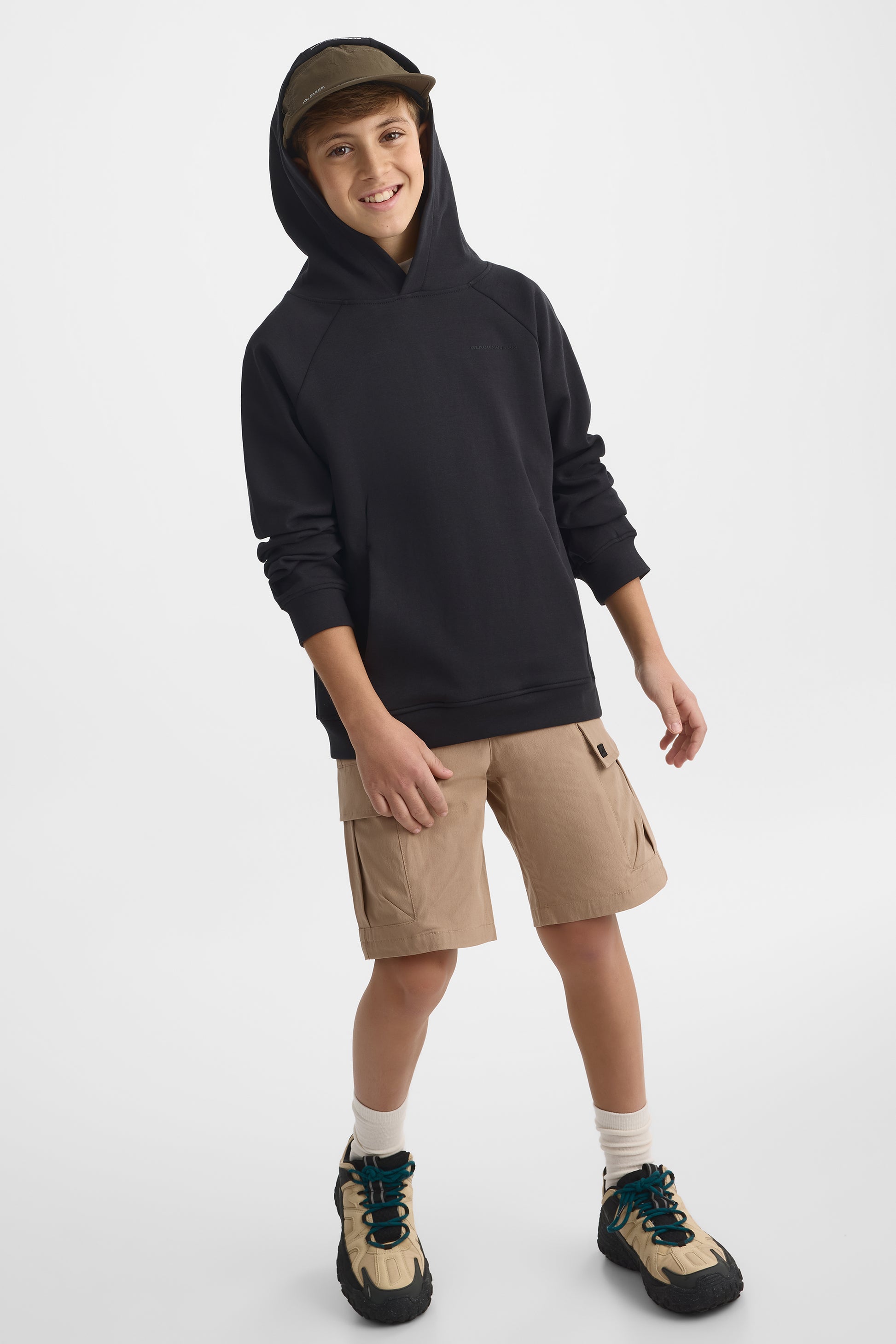 Chandail ouaté à capuchon – Homme && NOIR