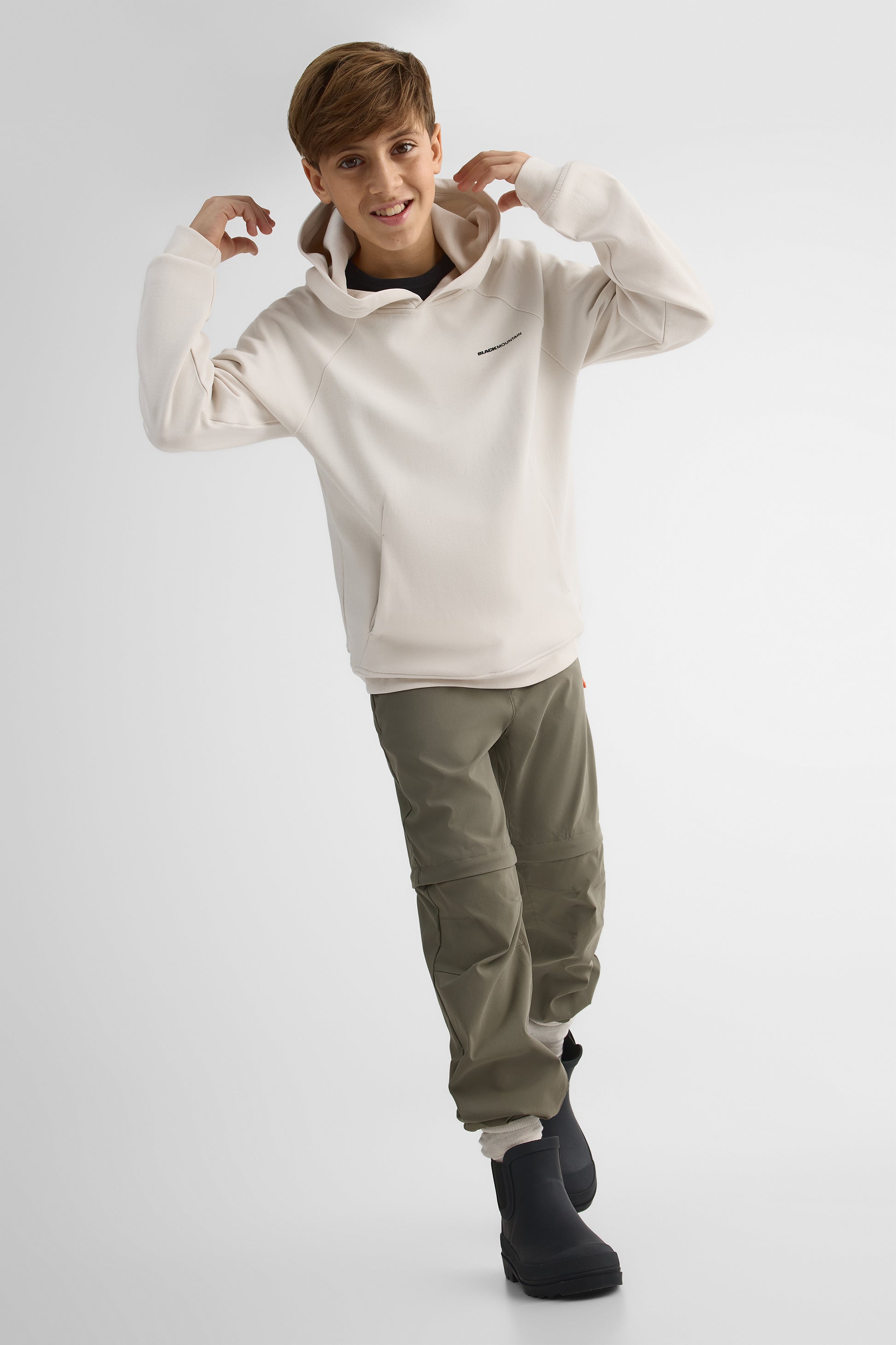 Chandail ouaté à capuchon – Homme && BEIGE