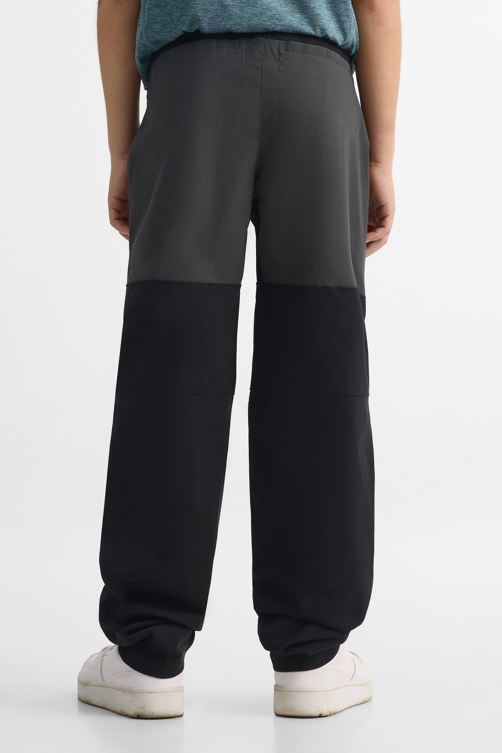 Pantalon Tech coupe droite – Ado garçon && NOIR/MULTI