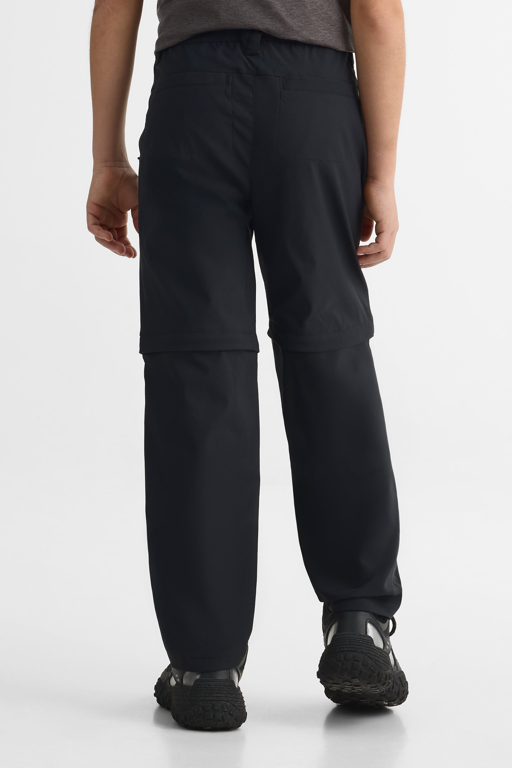 Pantalon convertible genoux ergonomiques - Ado garçon && NOIR