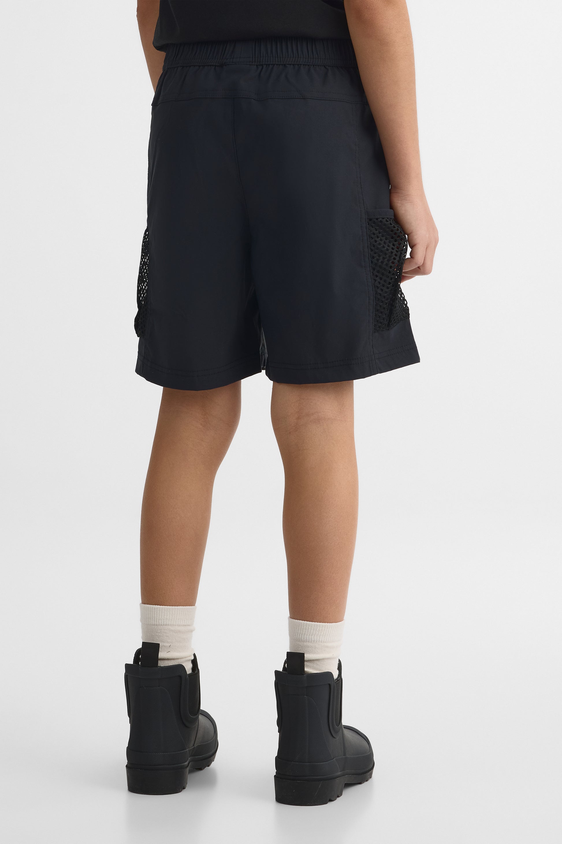 Short cargo stretch avec poches - Ado garçon && NOIR