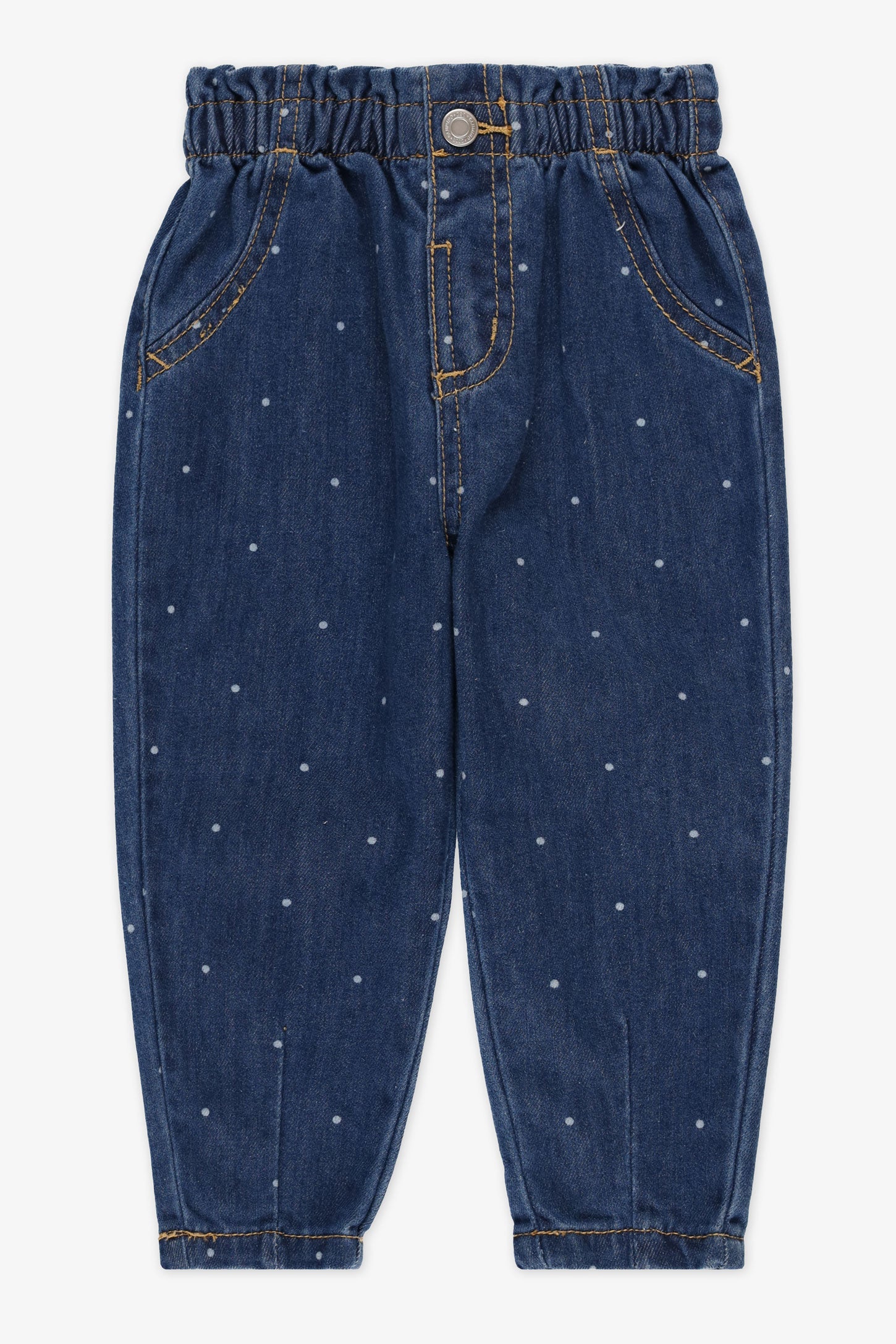 Pantalon en denim paper bag - Bébé fille && DENIM/MULTI