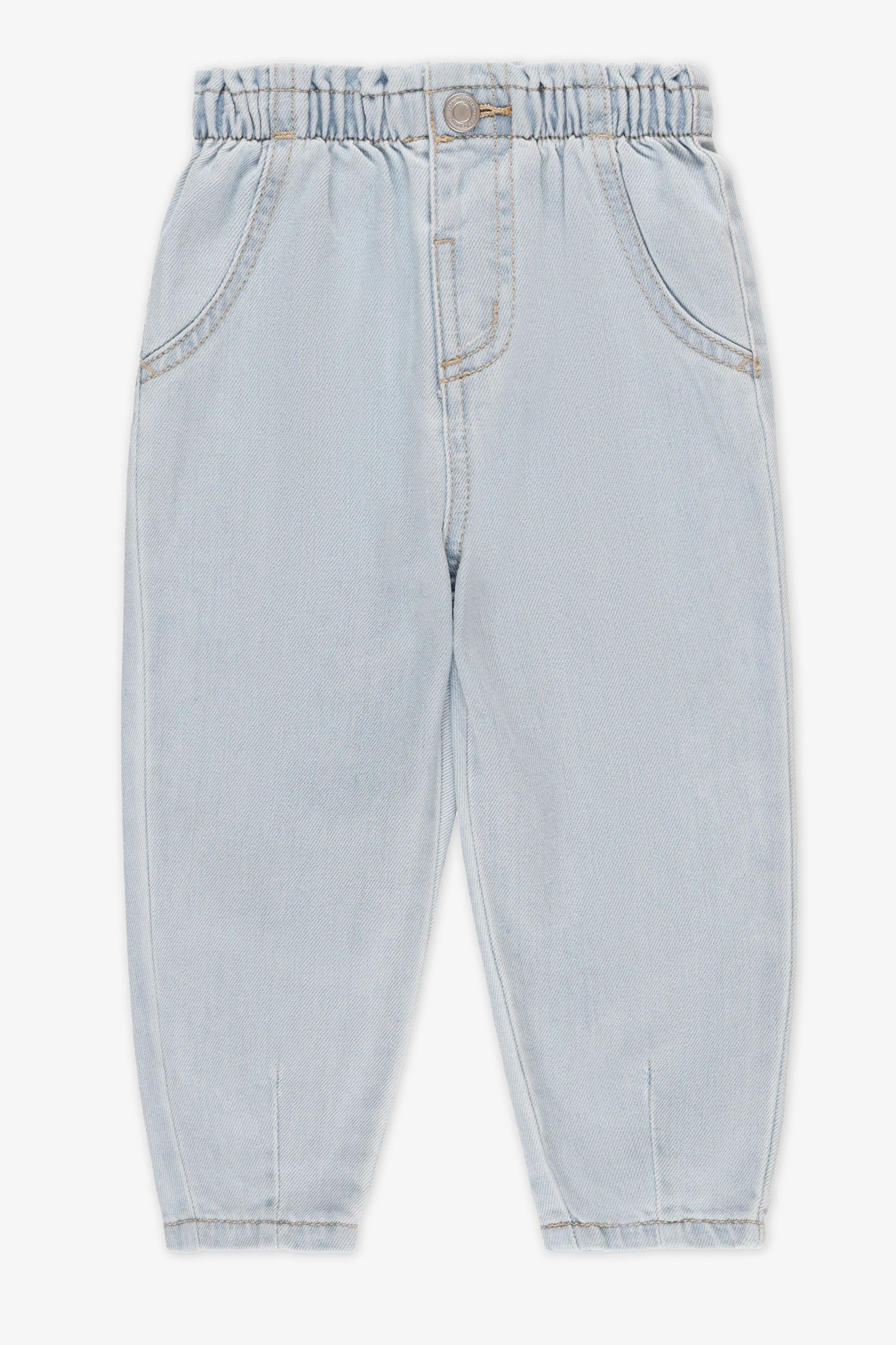 Pantalon en denim paper bag - Bébé fille && DENIM PALE