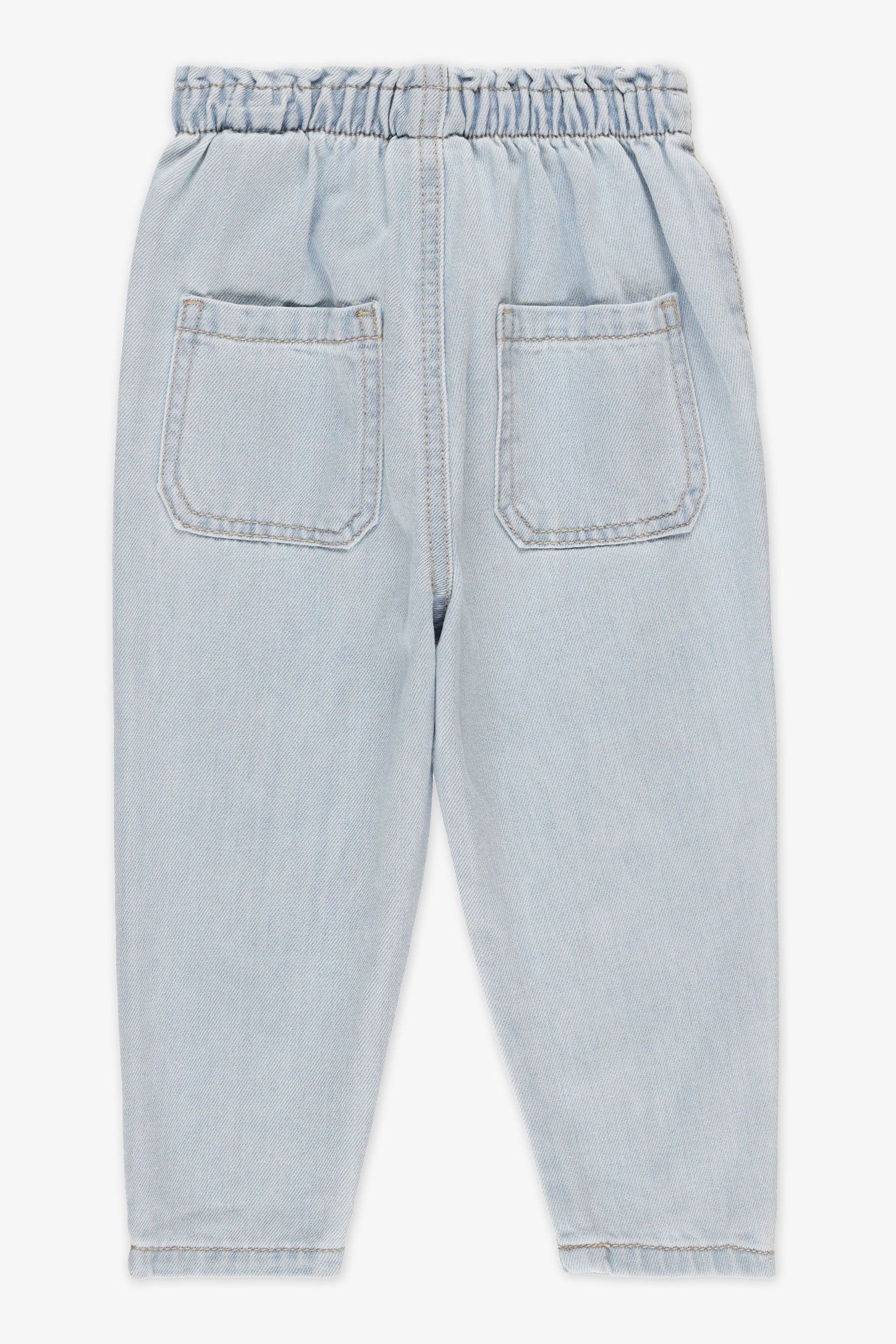 Pantalon en denim paper bag - Bébé fille && DENIM PALE