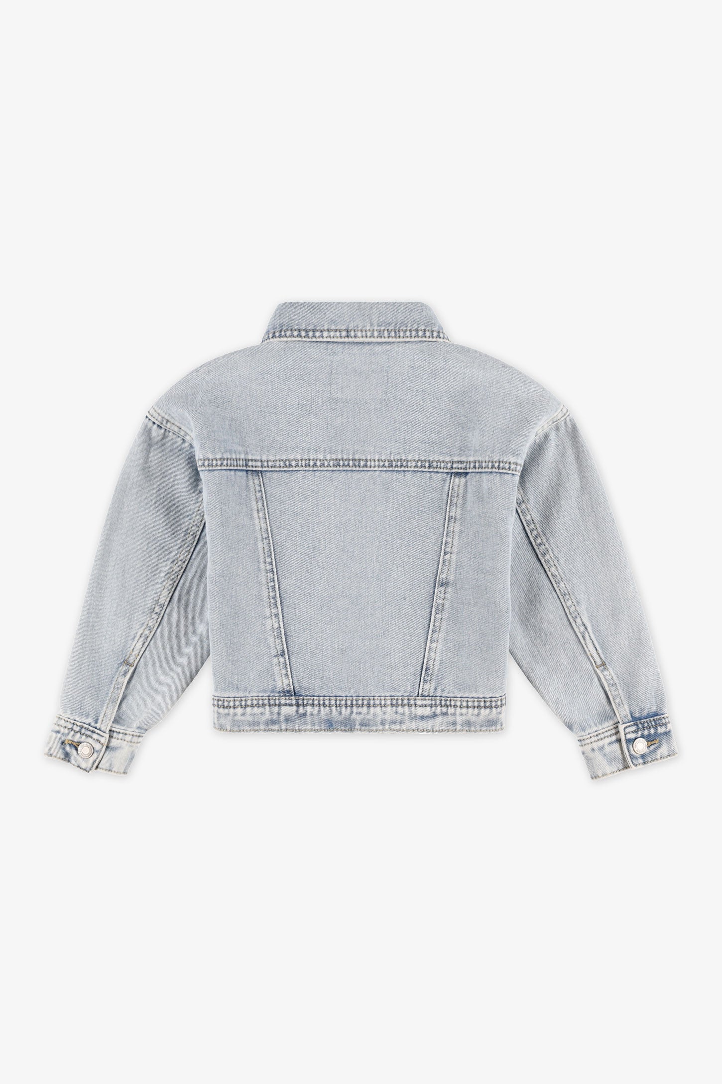 Jumper robe en denim léger – Bébé fille && DENIM PALE