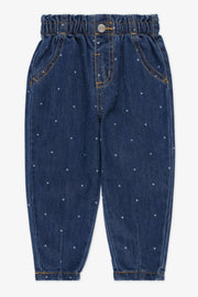 Pantalon en denim paper bag - Bébé fille && DENIM/MULTI
