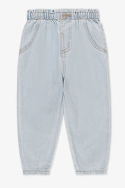 Pantalon en denim paper bag - Bébé fille && DENIM PALE