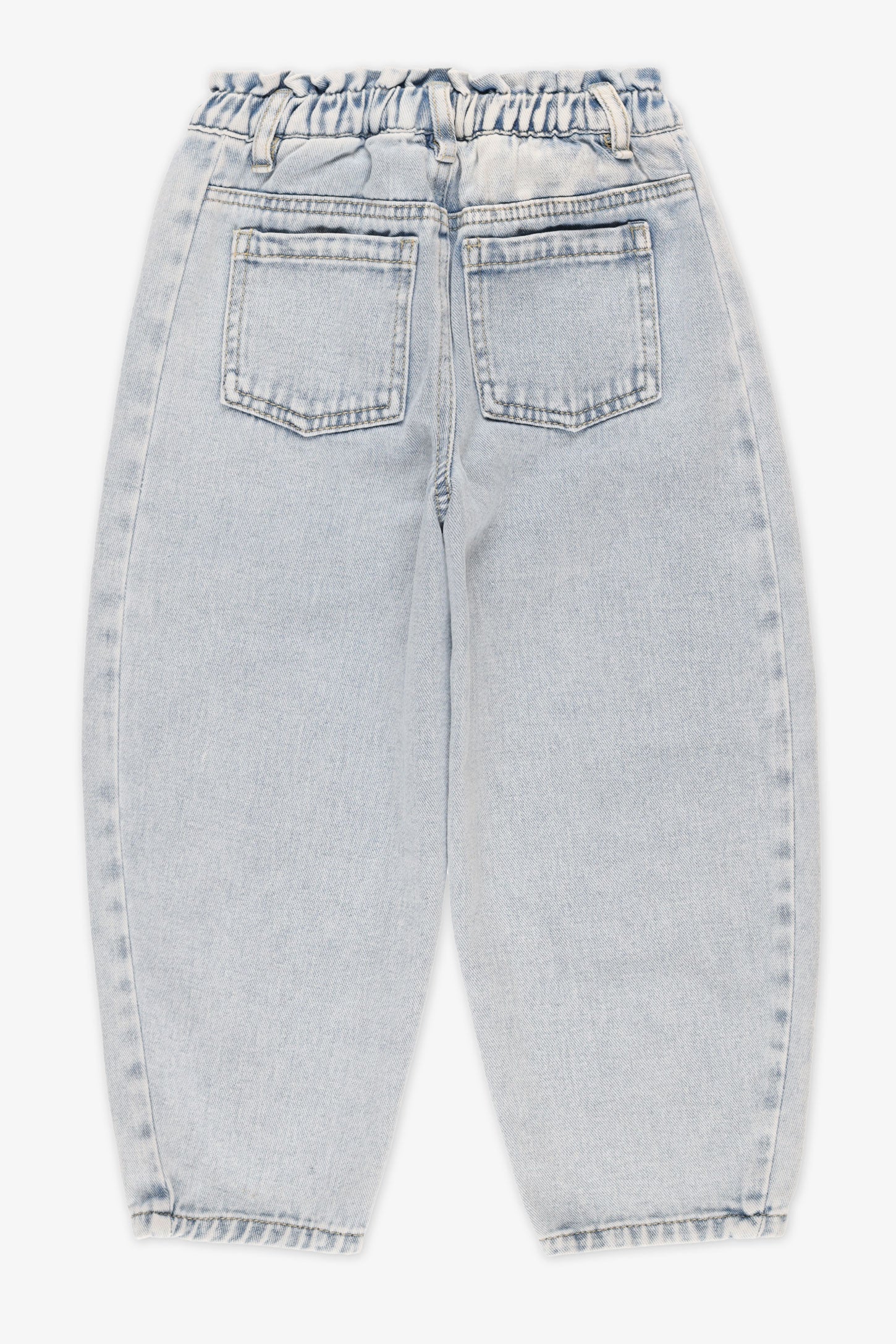 Pantalon en denim paper bag - Bébé fille && DENIM PALE