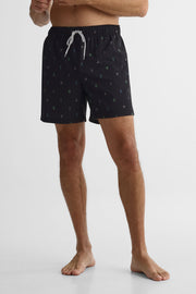 Maillot de bain élastique avec poches – Homme && NOIR/MULTI