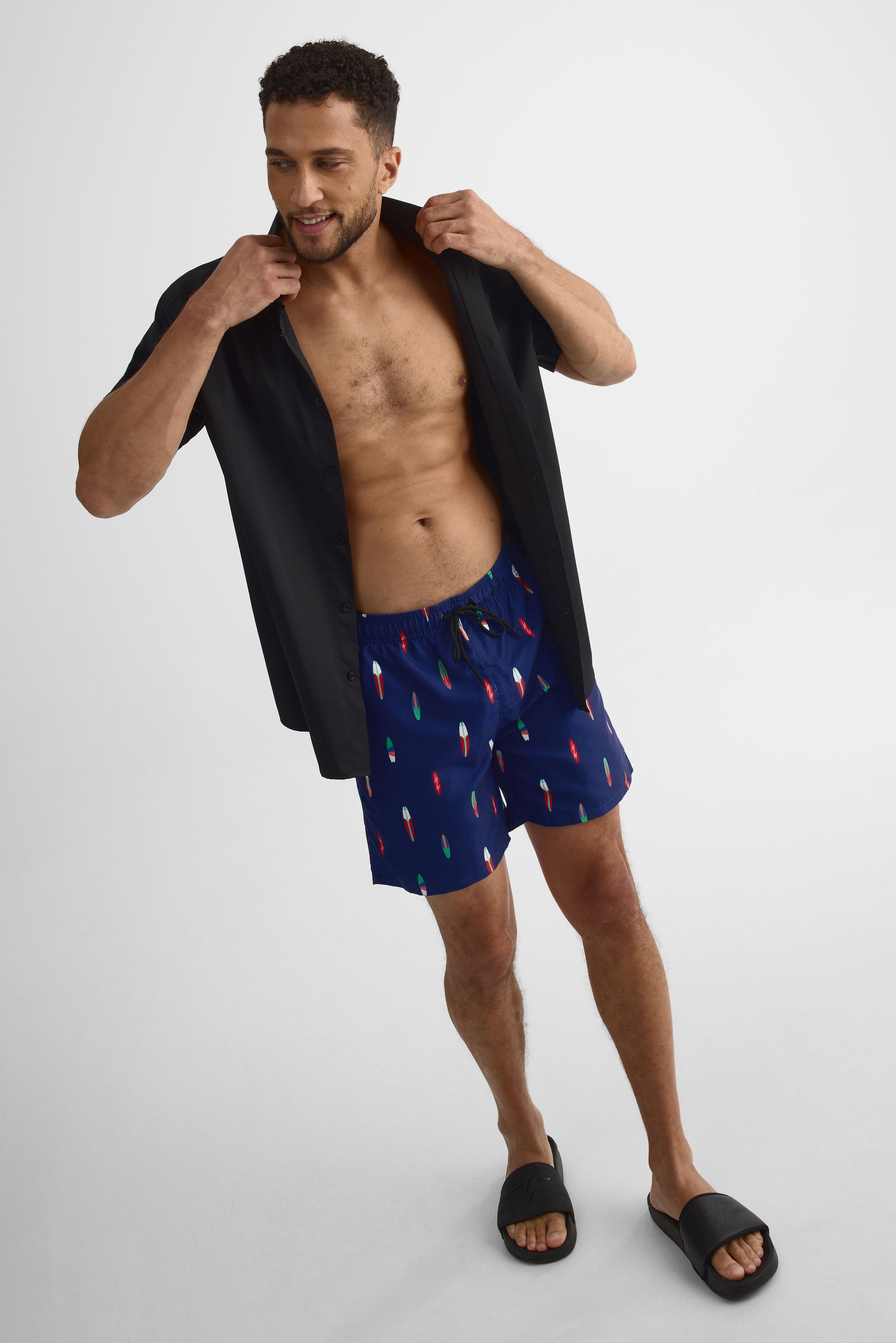 Maillot de bain boardshort imprimé – Homme && MARIN/MULTI