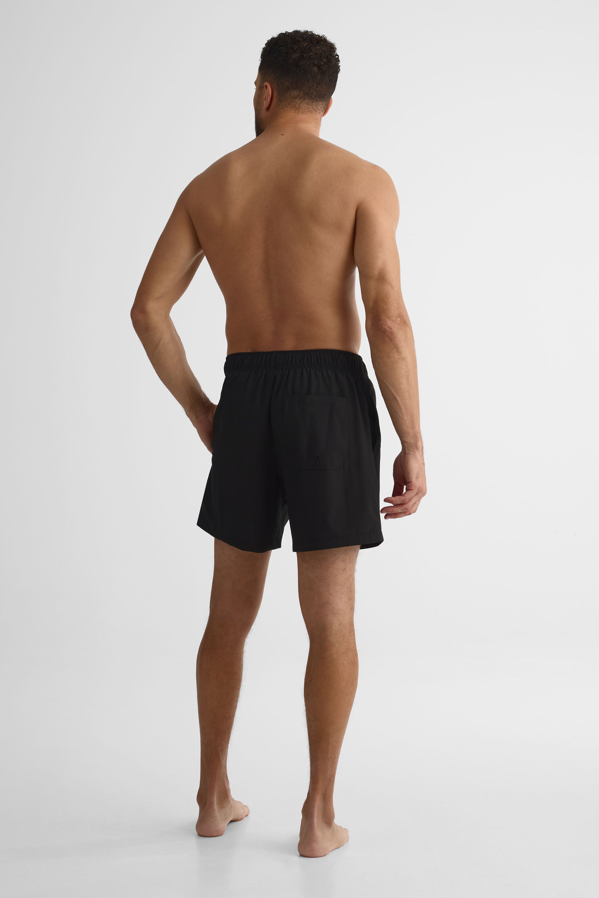 Maillot de bain long avec poche – Homme && NOIR