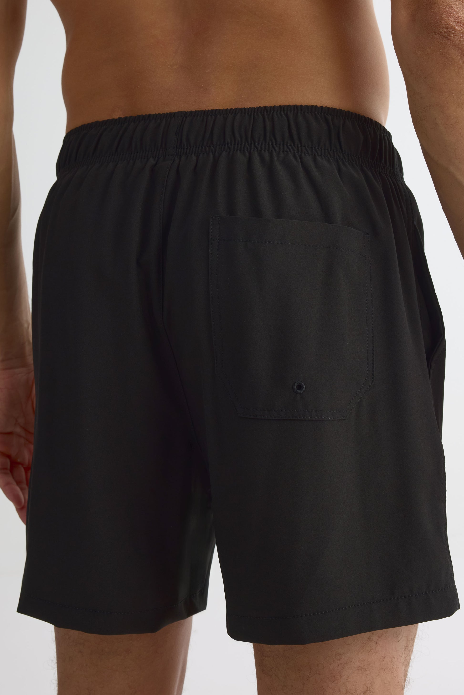 Maillot de bain long avec poche – Homme && NOIR
